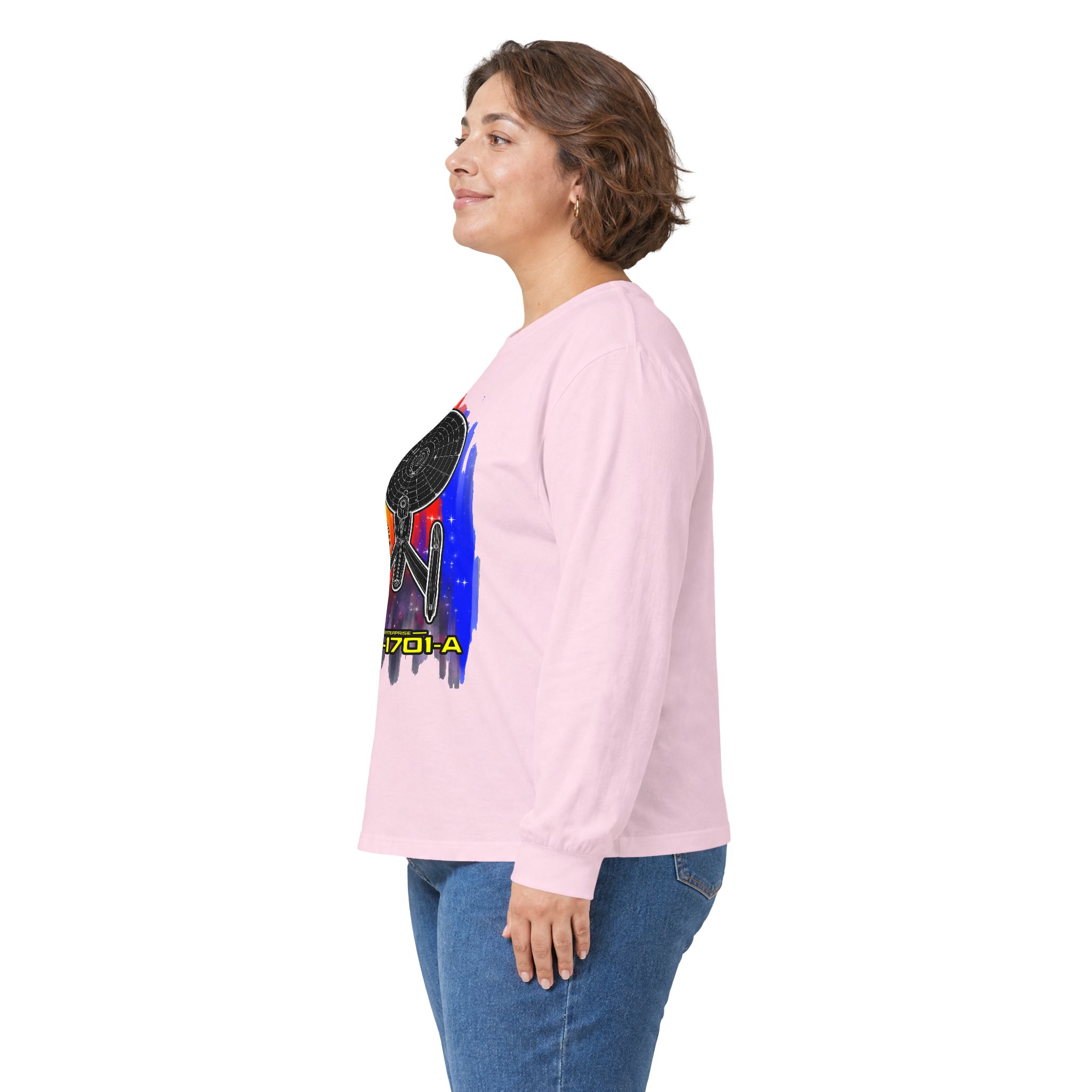 USS Enterprise NCC-1701-A Long-Sleeve T-Shirt | Star Trek Inspired Starship Graphic Shirt - Image 78