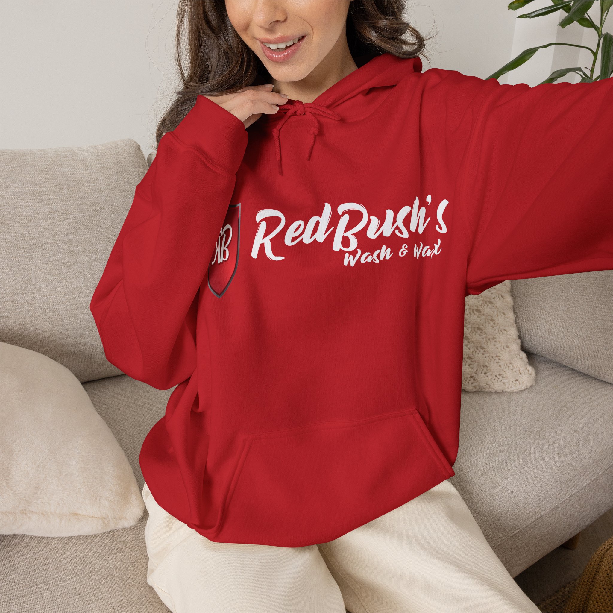 RedBush Wash & Wax Heavy Blend Team Pullover Hoodie - Image 6