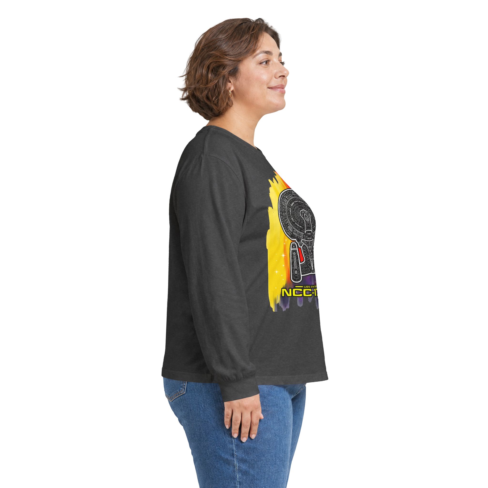 USS Enterprise NCC-1701-D Long-Sleeve T-Shirt | Star Trek: The Next Generation Inspired Starship Shirt - Image 29