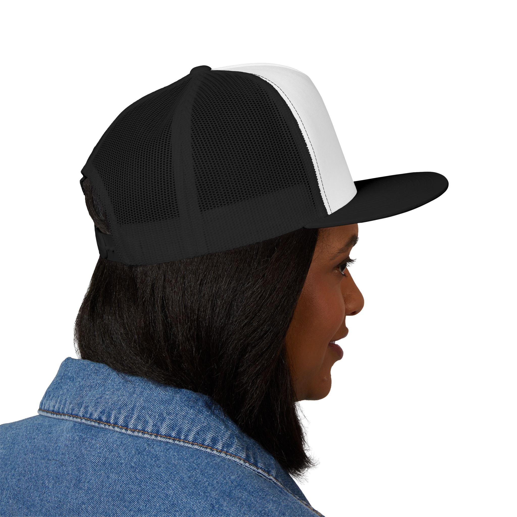 Dork Side of the Ring Trucker Snapback Hat | Wrestling Fan Flat Bill Cap - Image 36