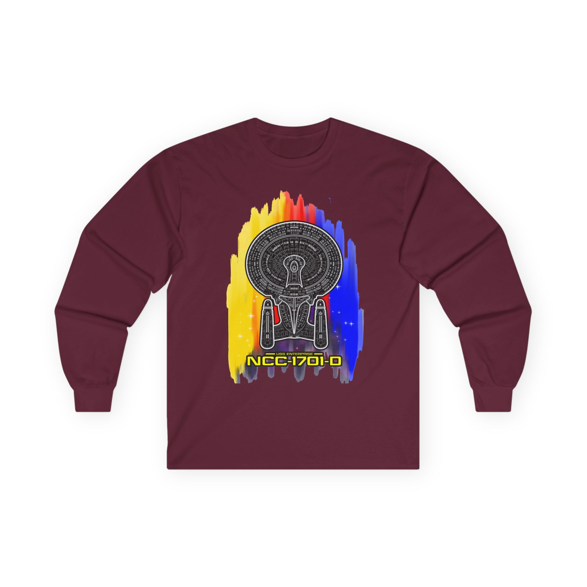 USS Enterprise NCC-1701-D Long-Sleeve T-Shirt | Star Trek: The Next Generation Inspired Starship Shirt - Image 35
