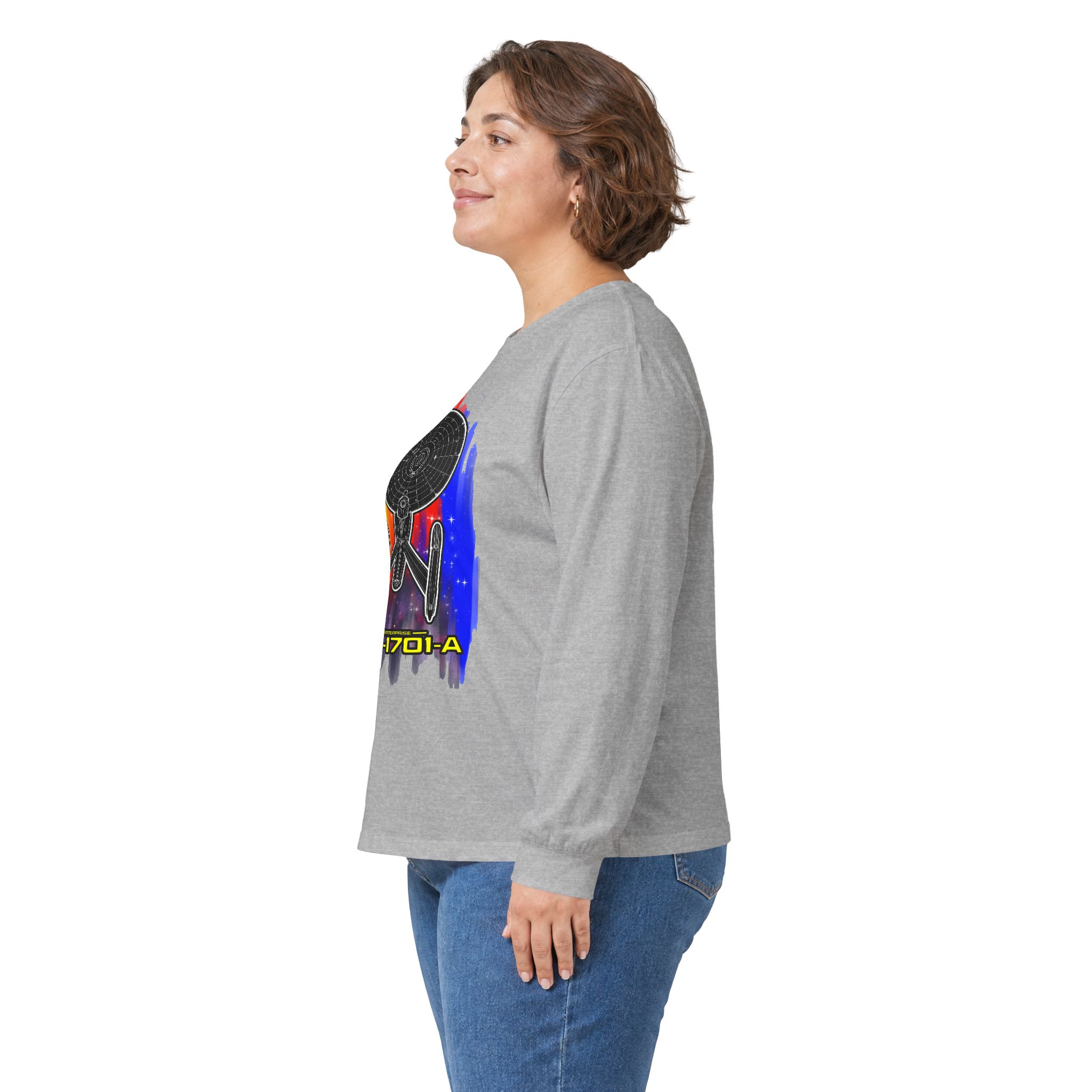 USS Enterprise NCC-1701-A Long-Sleeve T-Shirt | Star Trek Inspired Starship Graphic Shirt - Image 7