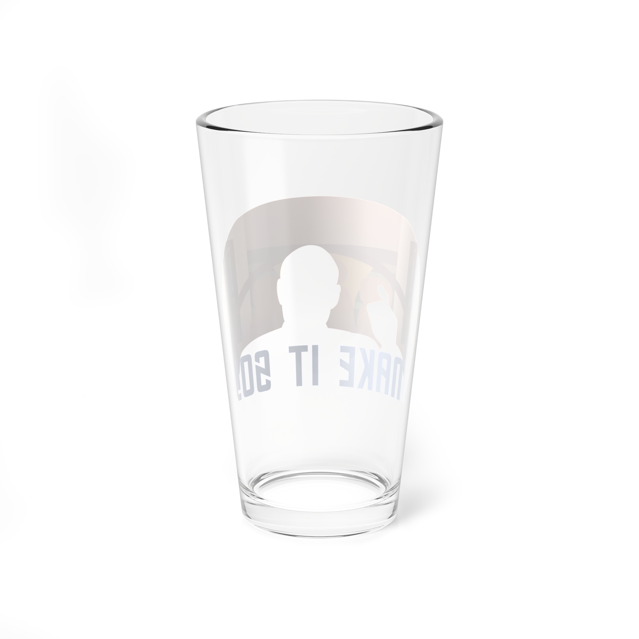 “Make It So” Captain Picard Inspired Star Trek 16oz Drinking Glass - Image 3
