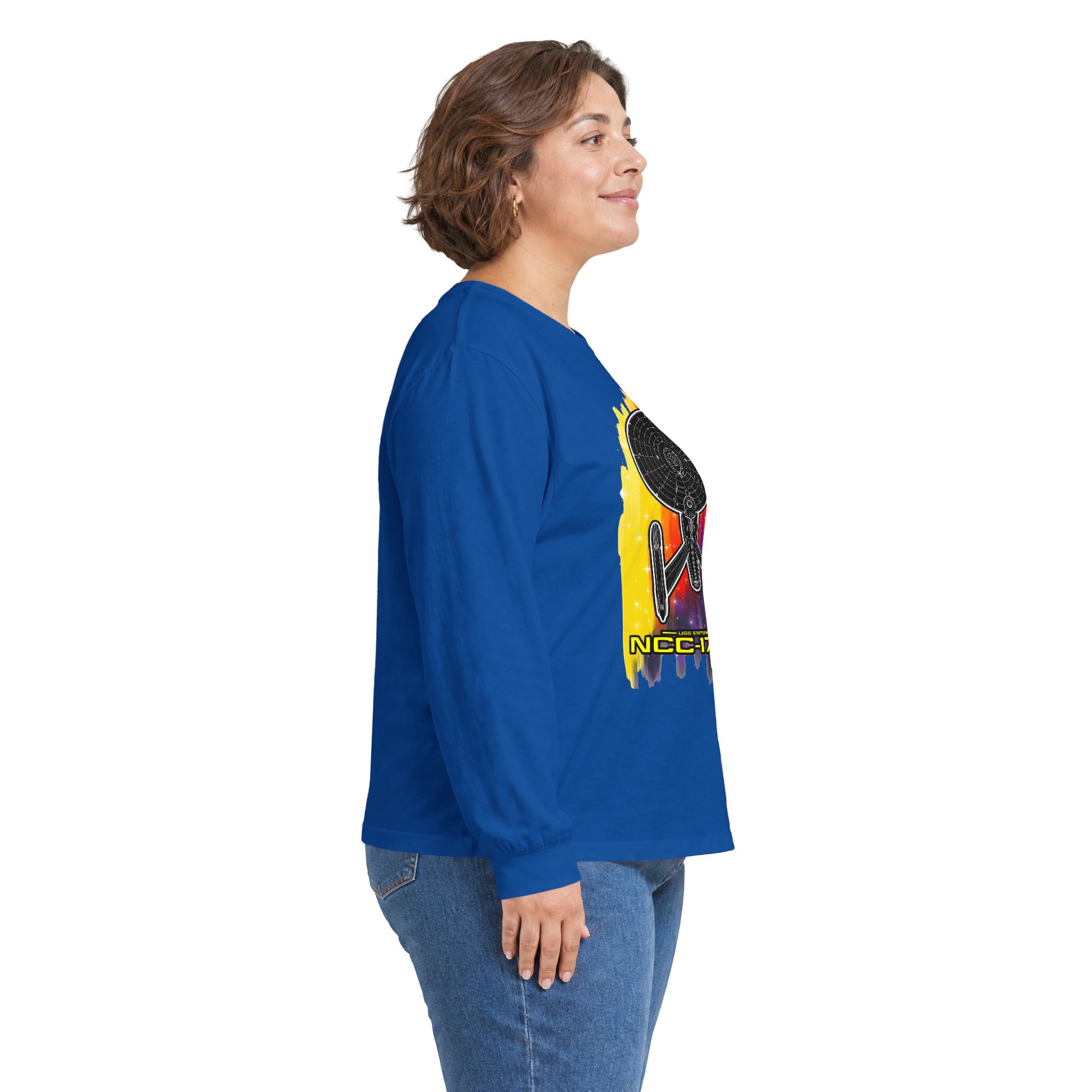 USS Enterprise NCC-1701-A Long-Sleeve T-Shirt | Star Trek Inspired Starship Graphic Shirt - Image 64