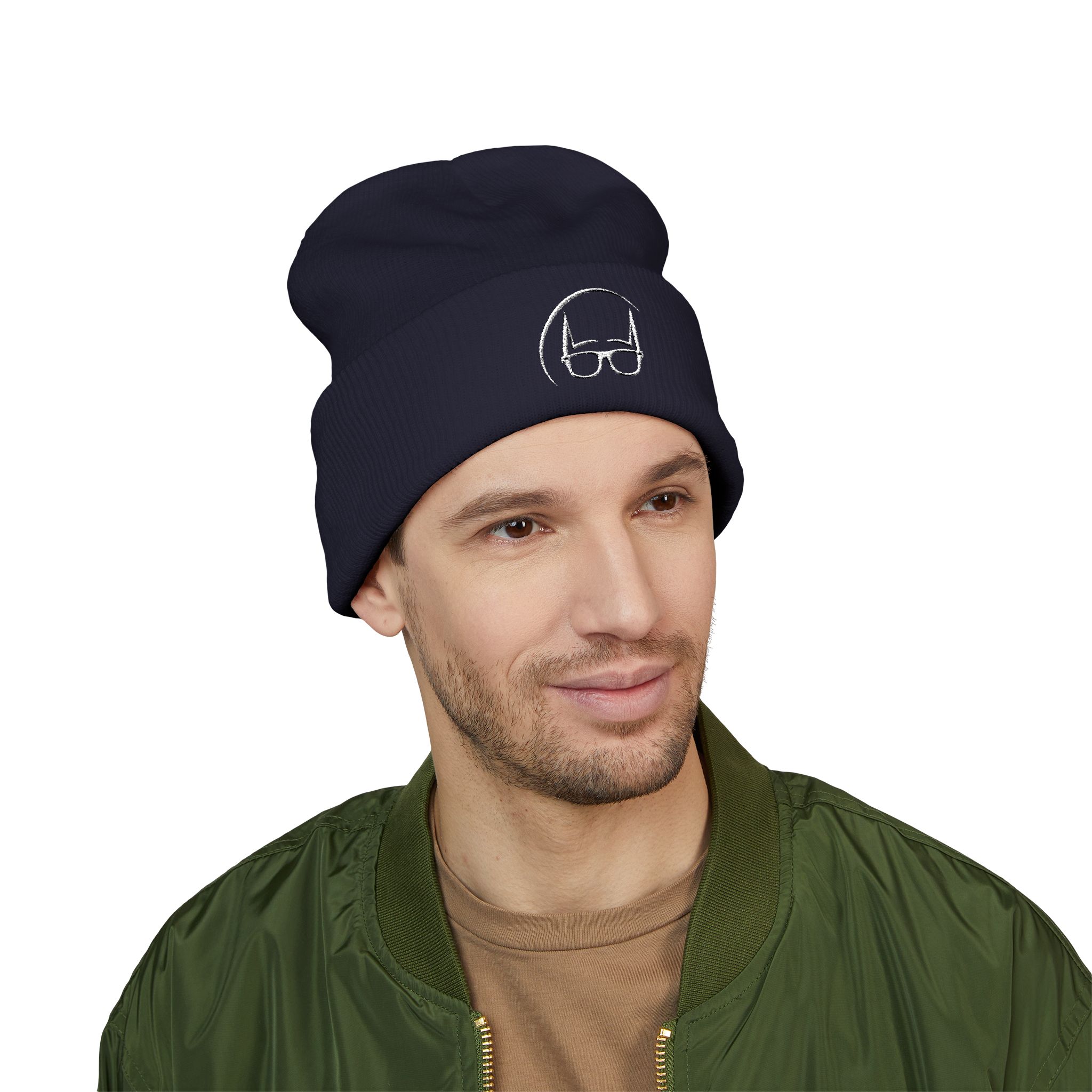 Dork Knight Designs Logo Icon Embroidered Cuffed Beanie - Image 41