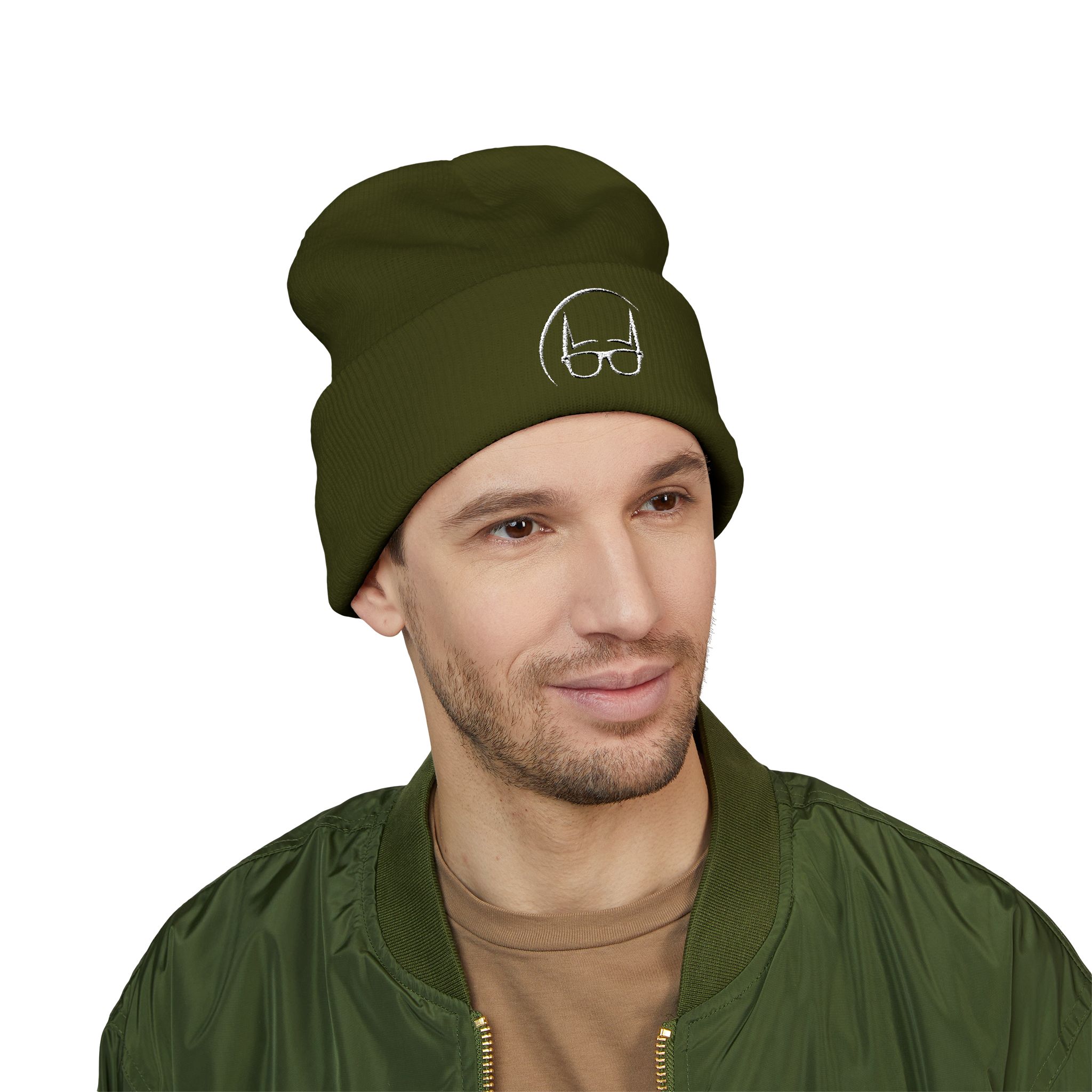 Dork Knight Designs Logo Icon Embroidered Cuffed Beanie - Image 23