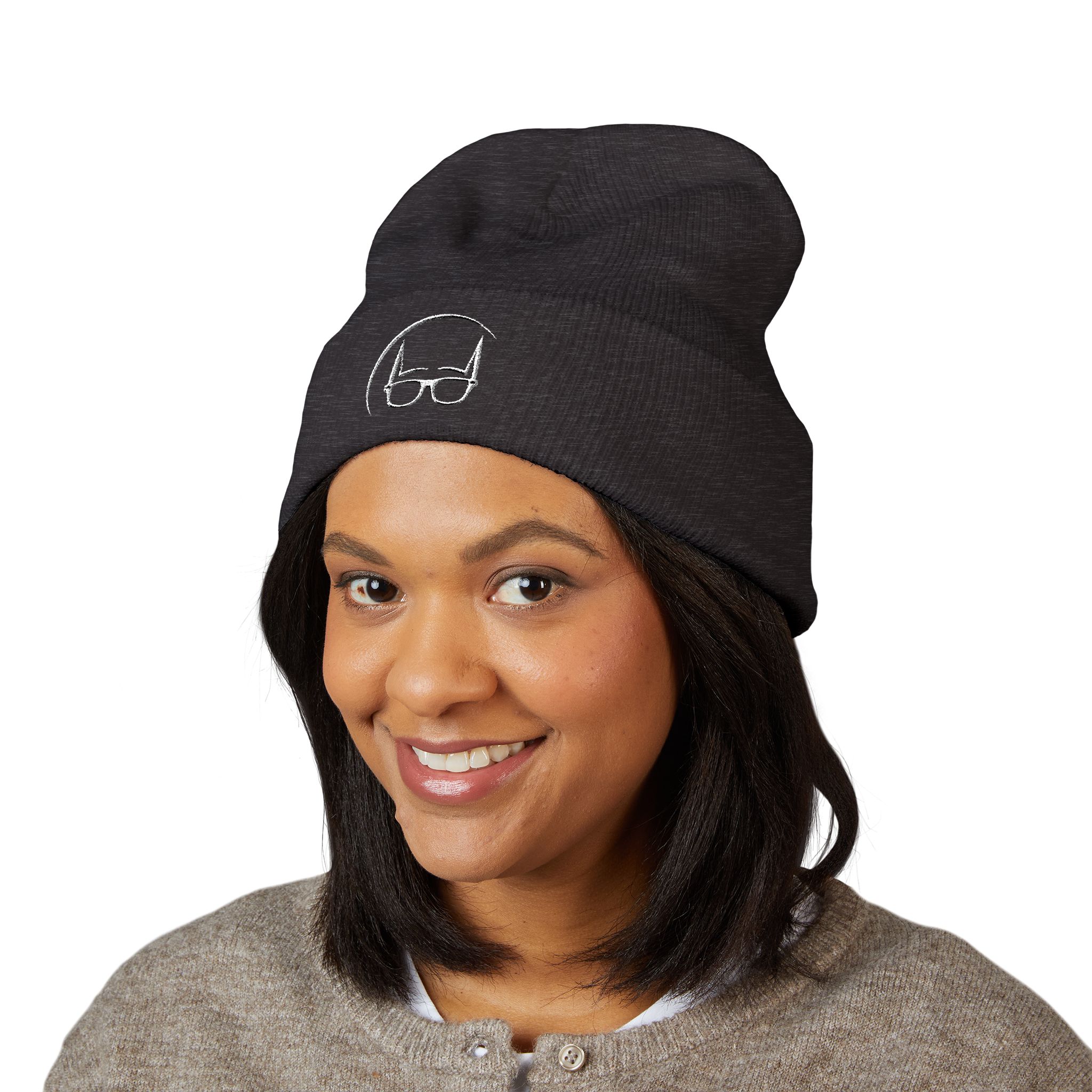 Dork Knight Designs Logo Icon Embroidered Cuffed Beanie - Image 51