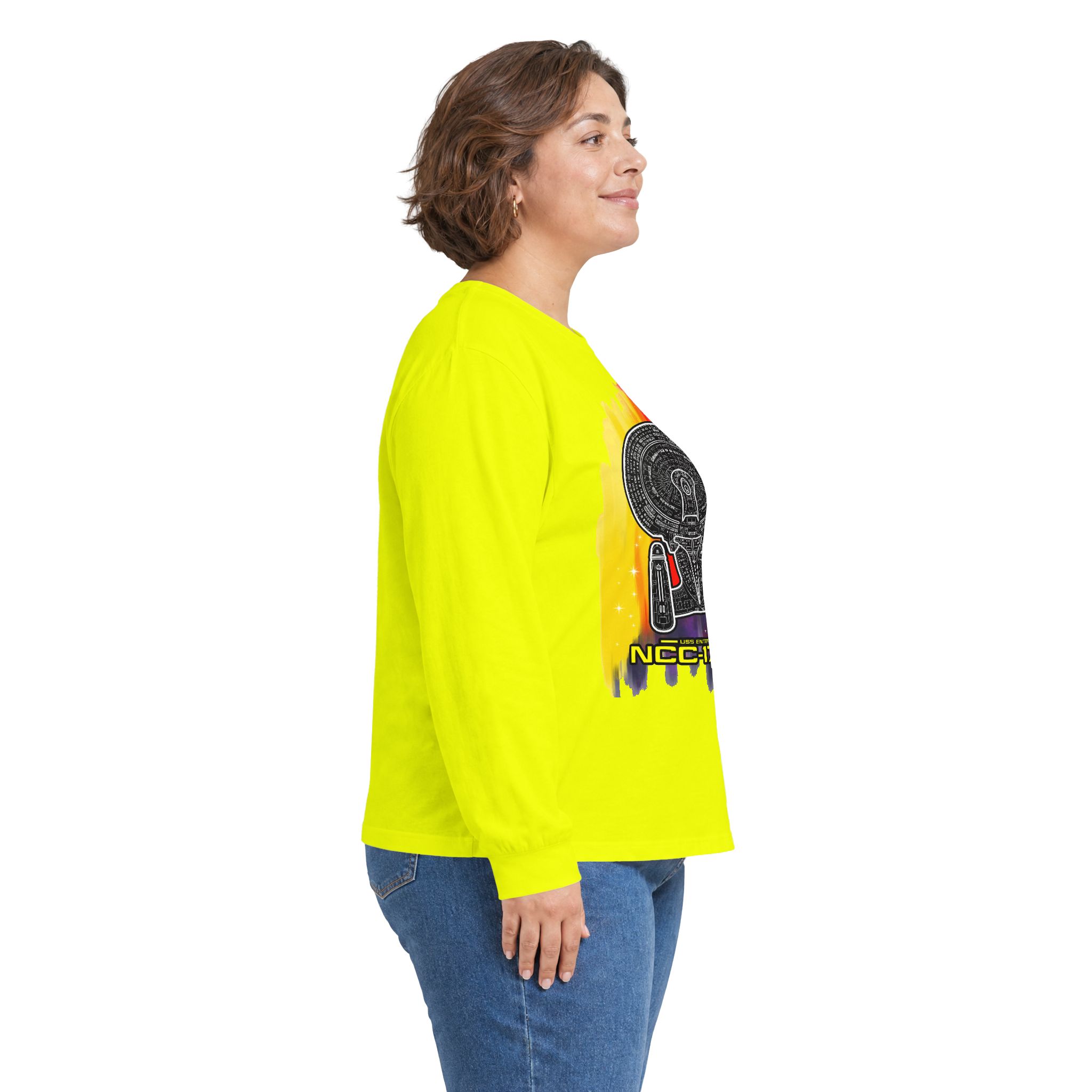 USS Enterprise NCC-1701-D Long-Sleeve T-Shirt | Star Trek: The Next Generation Inspired Starship Shirt - Image 49