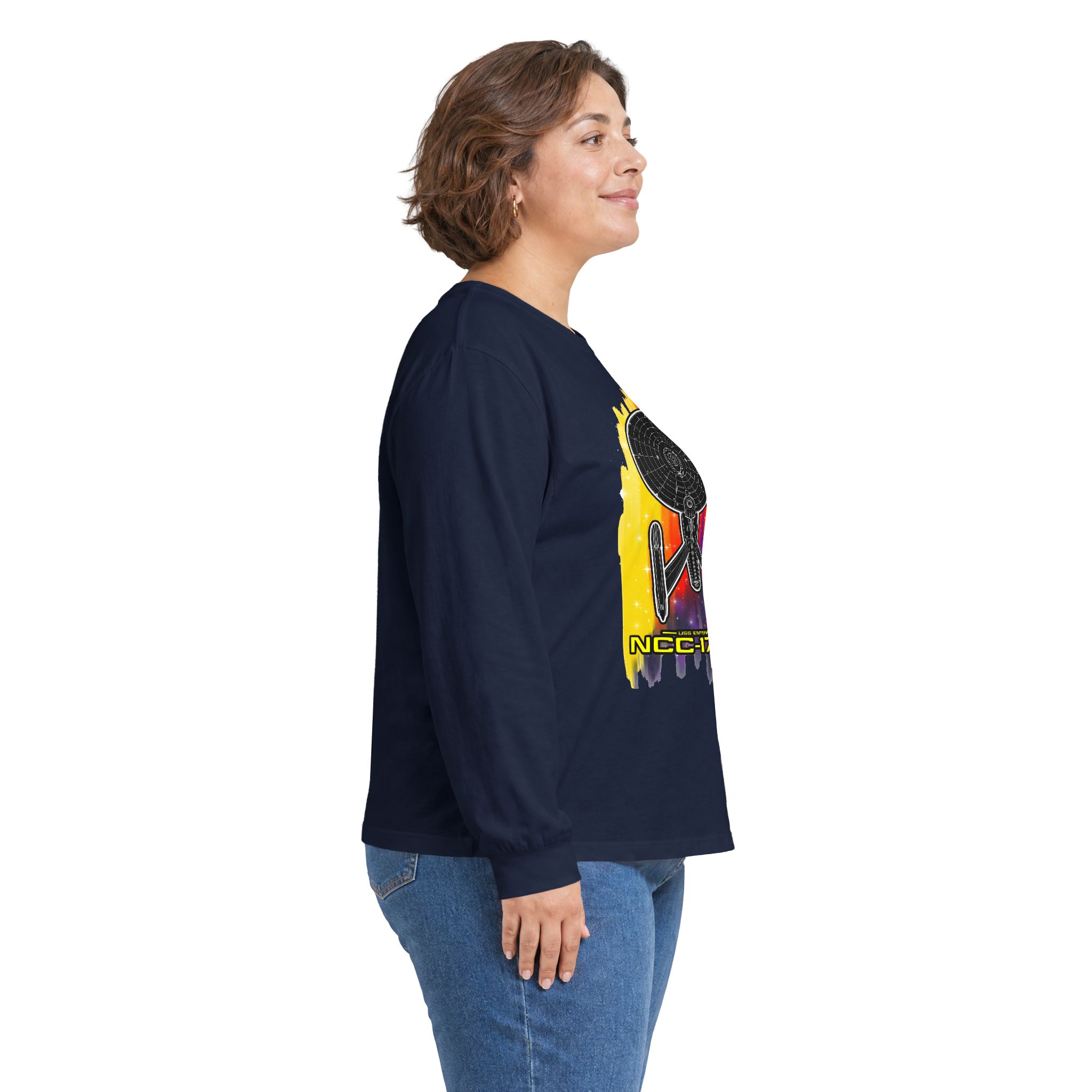USS Enterprise NCC-1701-A Long-Sleeve T-Shirt | Star Trek Inspired Starship Graphic Shirt - Image 69