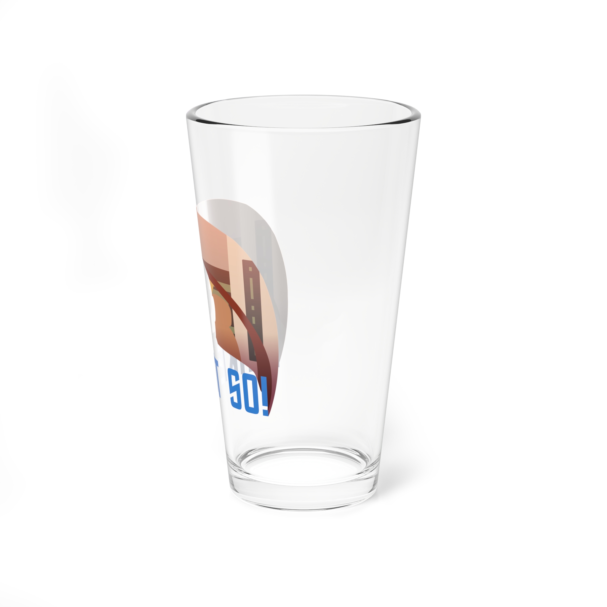 “Make It So” Captain Picard Inspired Star Trek 16oz Drinking Glass - Image 4