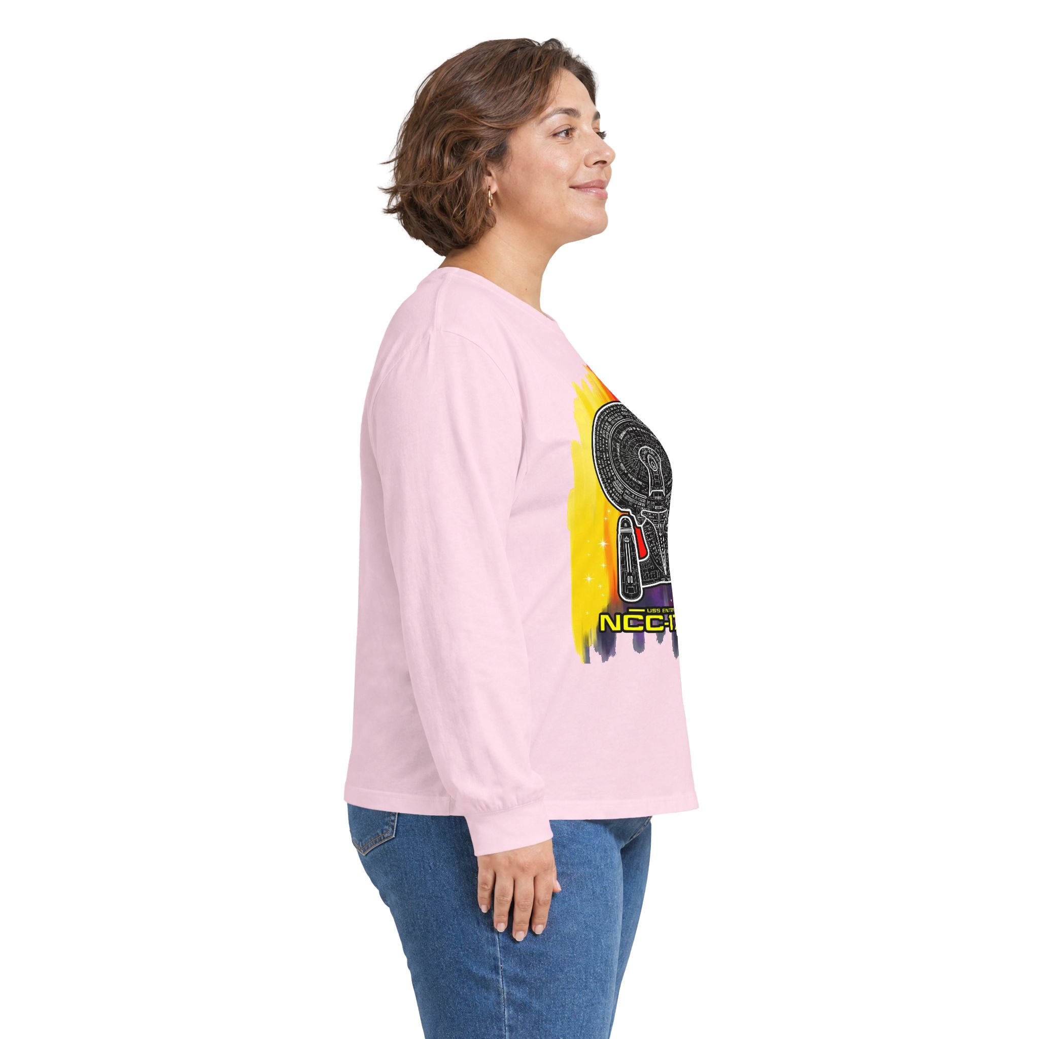 USS Enterprise NCC-1701-D Long-Sleeve T-Shirt | Star Trek: The Next Generation Inspired Starship Shirt - Image 79