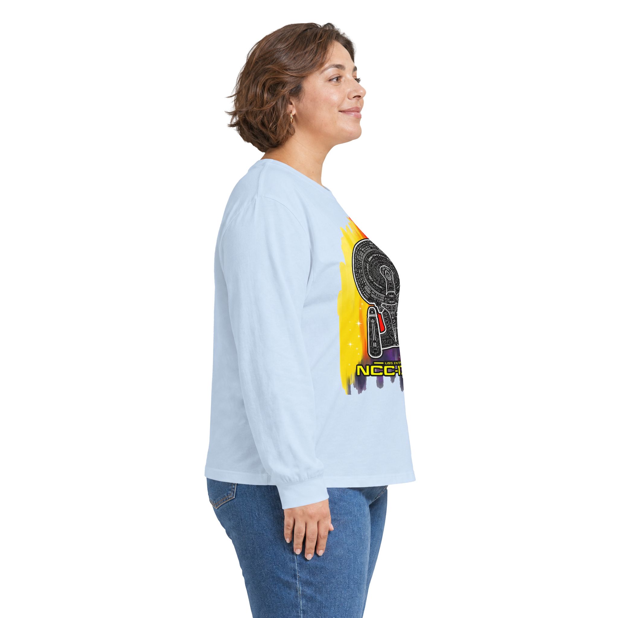 USS Enterprise NCC-1701-D Long-Sleeve T-Shirt | Star Trek: The Next Generation Inspired Starship Shirt - Image 59