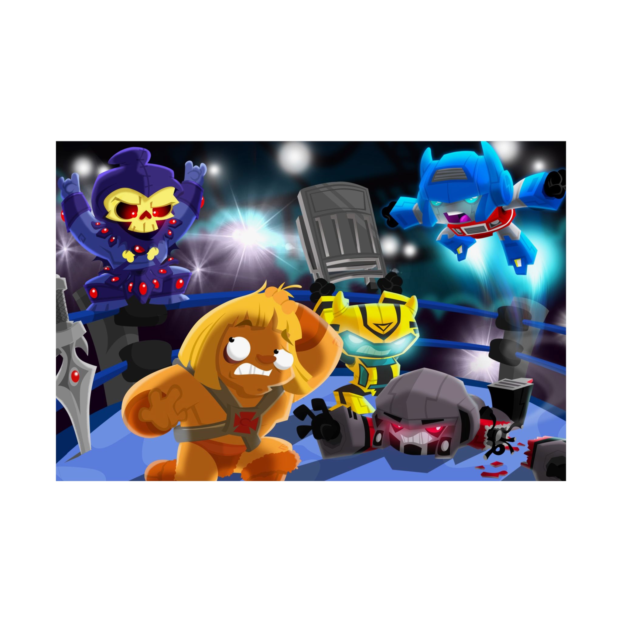 Main Event Mayhem: Transformers × Masters of the Universe Wrestling Poster - Image 10