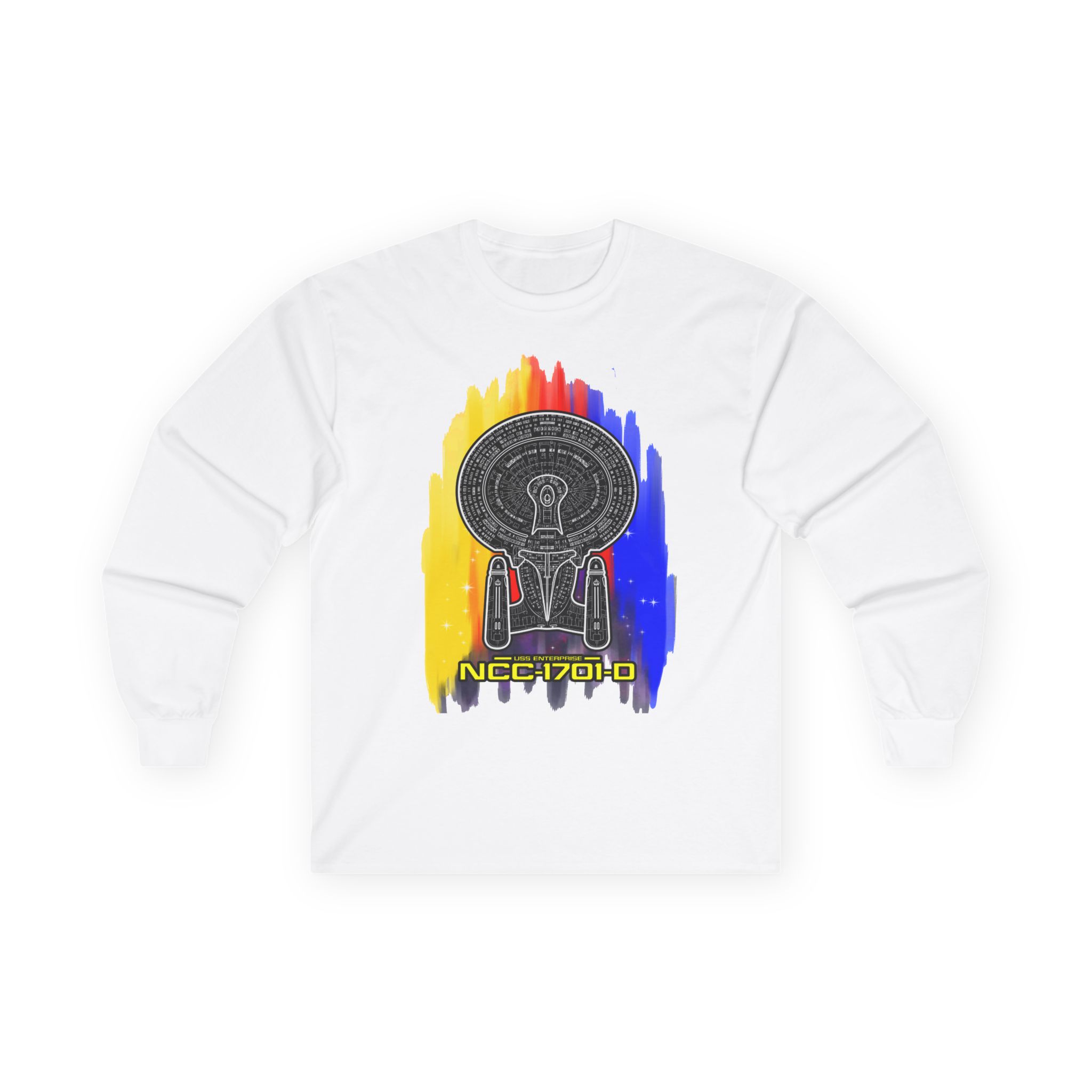USS Enterprise NCC-1701-D Long-Sleeve T-Shirt | Star Trek: The Next Generation Inspired Starship Shirt - Image 14