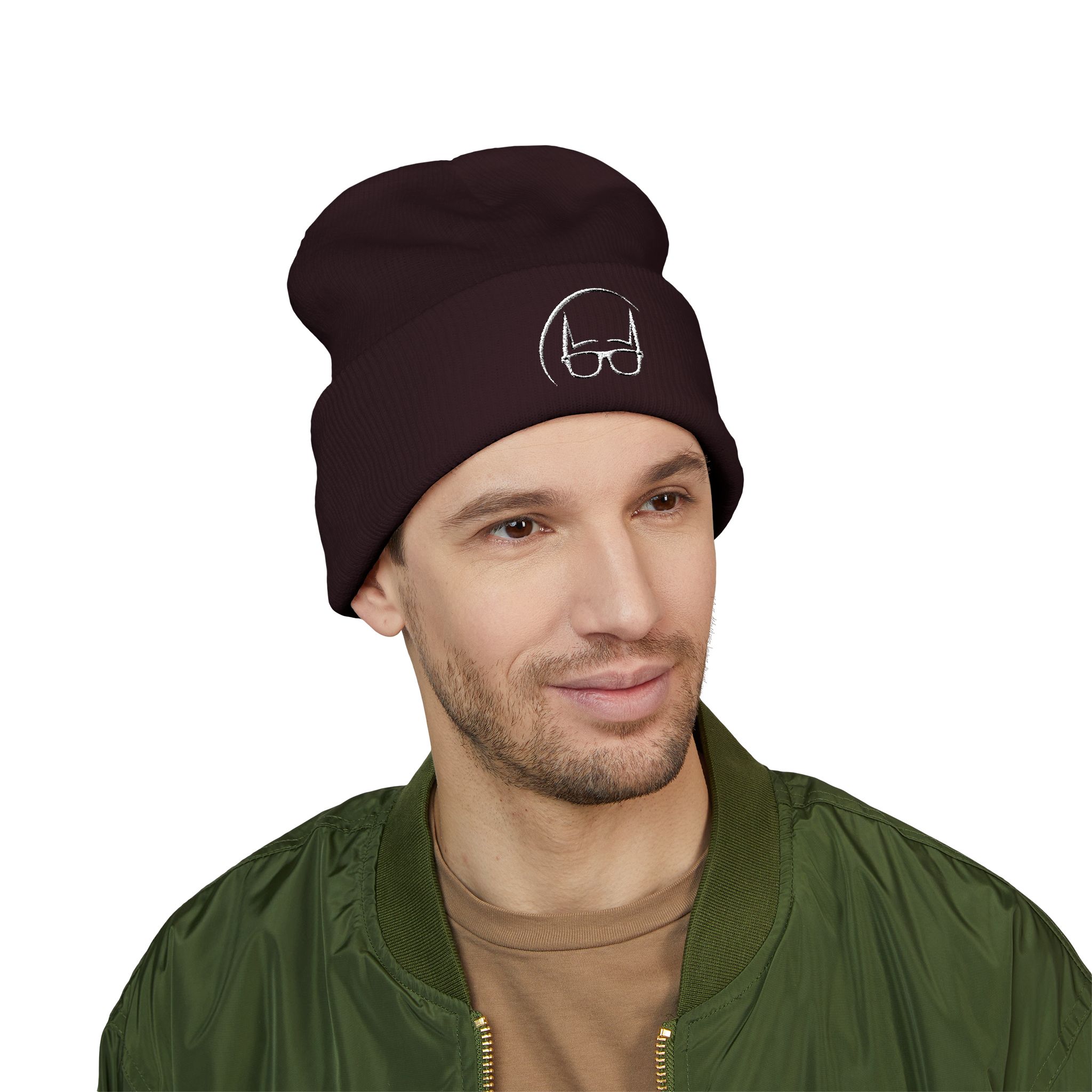 Dork Knight Designs Logo Icon Embroidered Cuffed Beanie - Image 59