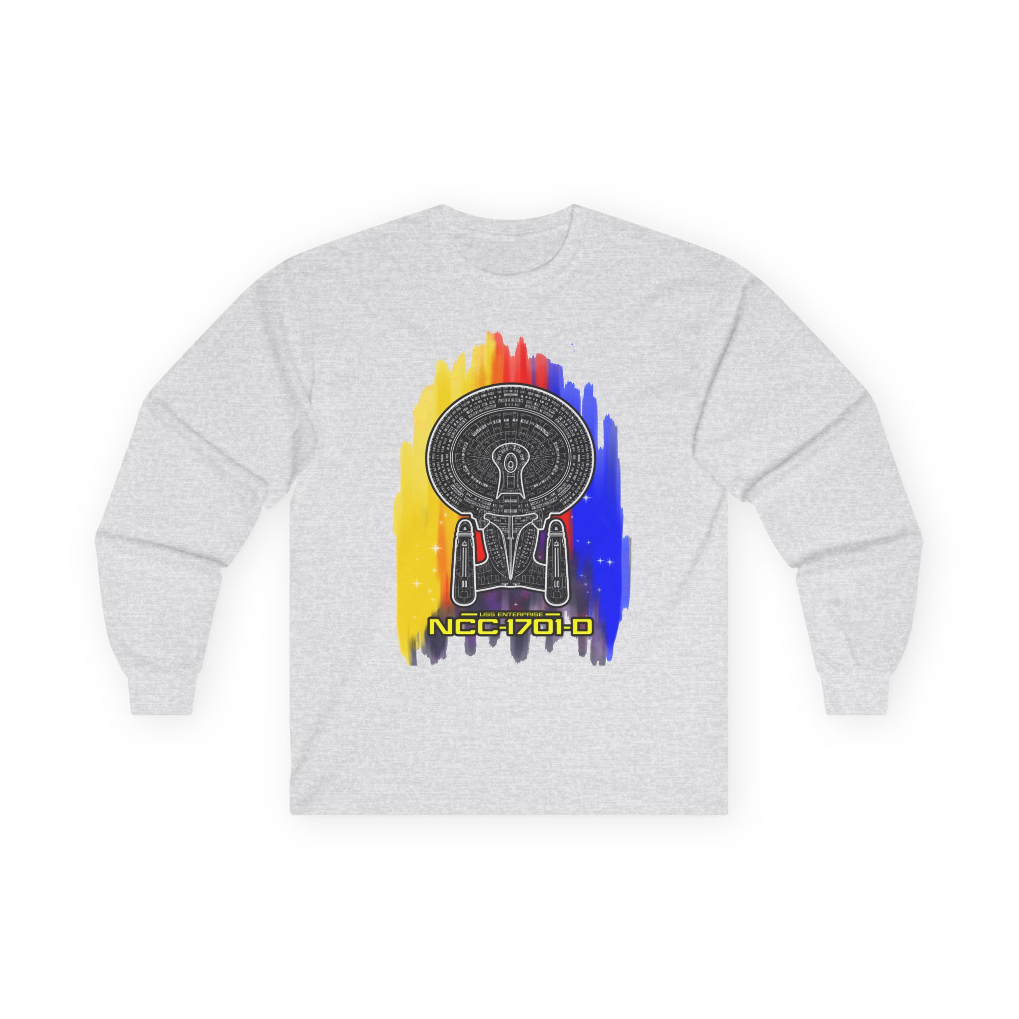 USS Enterprise NCC-1701-D Long-Sleeve T-Shirt | Star Trek: The Next Generation Inspired Starship Shirt - Image 18