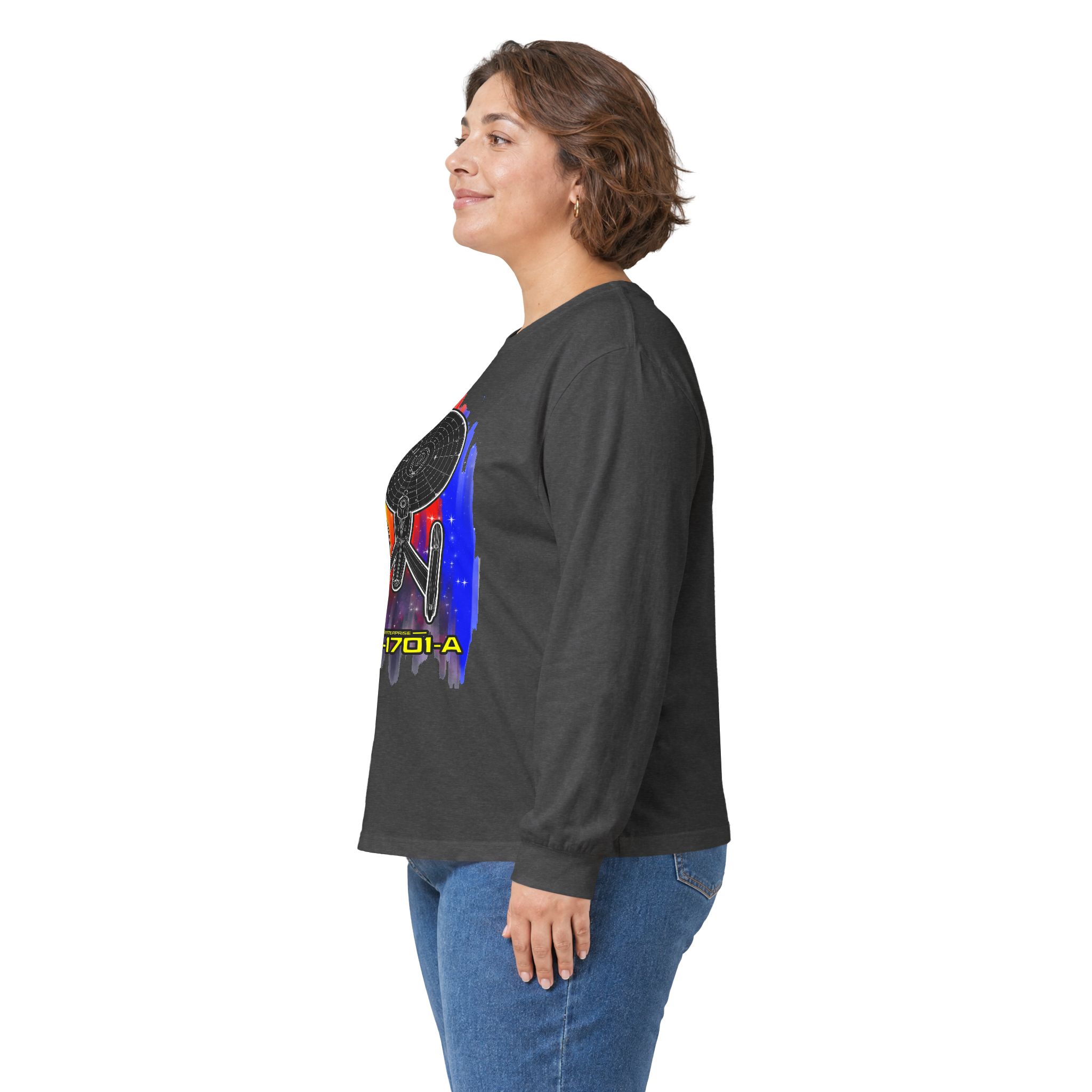 USS Enterprise NCC-1701-A Long-Sleeve T-Shirt | Star Trek Inspired Starship Graphic Shirt - Image 23