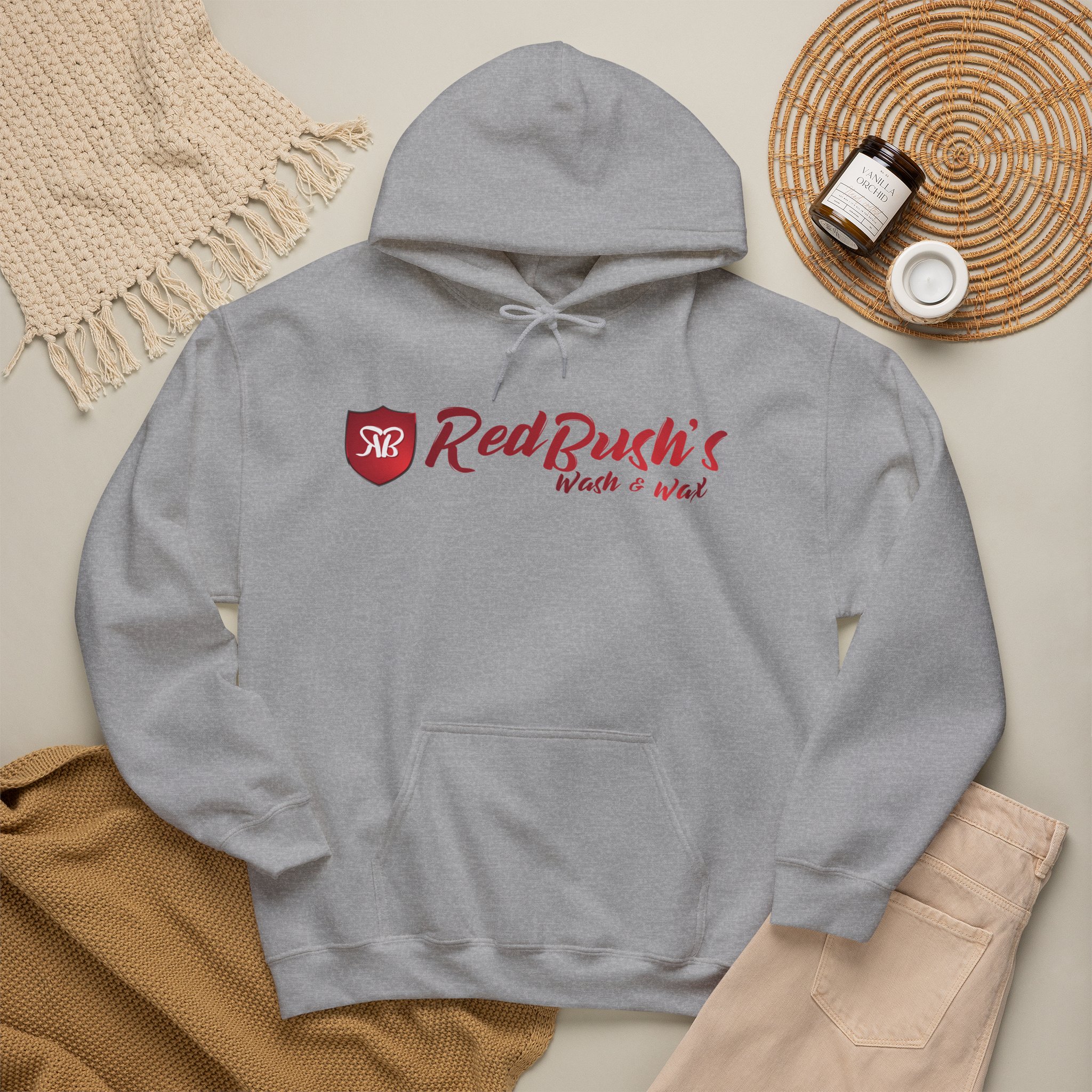 RedBush Wash & Wax Heavy Blend Team Pullover Hoodie - Image 48