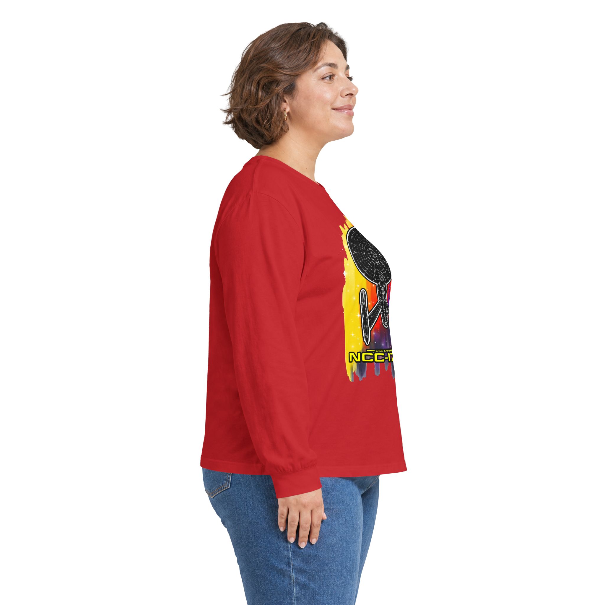 USS Enterprise NCC-1701-A Long-Sleeve T-Shirt | Star Trek Inspired Starship Graphic Shirt - Image 4
