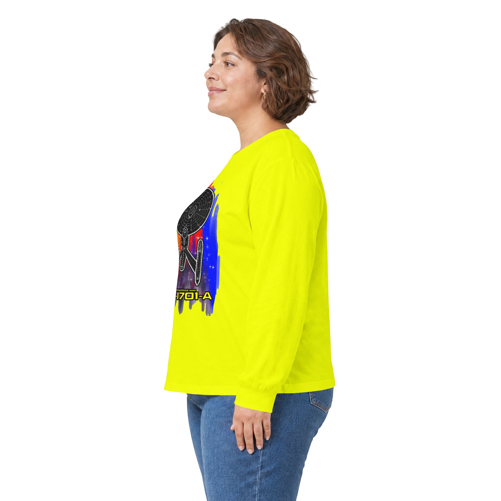 USS Enterprise NCC-1701-A Long-Sleeve T-Shirt | Star Trek Inspired Starship Graphic Shirt - Image 43