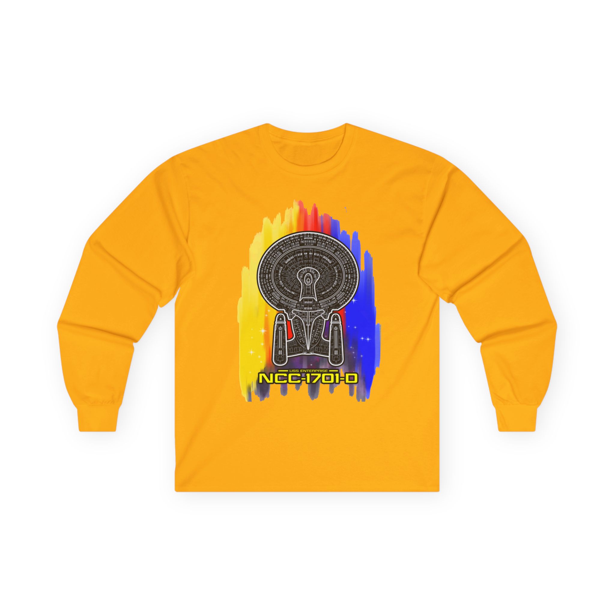USS Enterprise NCC-1701-D Long-Sleeve T-Shirt | Star Trek: The Next Generation Inspired Starship Shirt - Image 30
