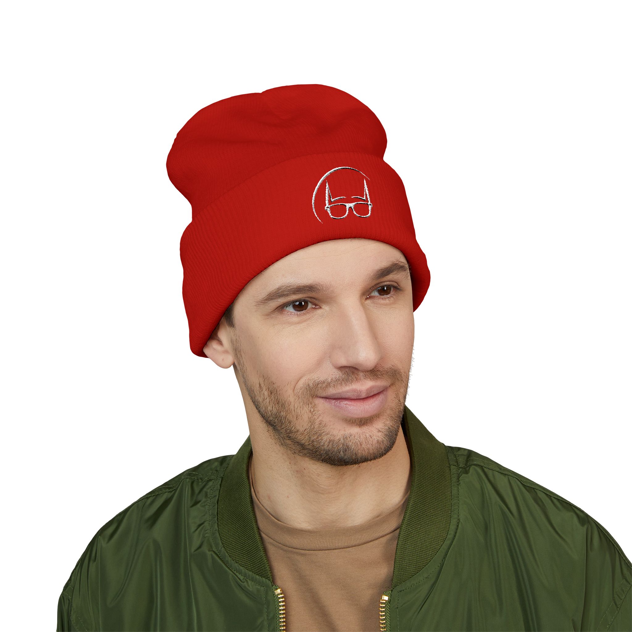 Dork Knight Designs Logo Icon Embroidered Cuffed Beanie - Image 11