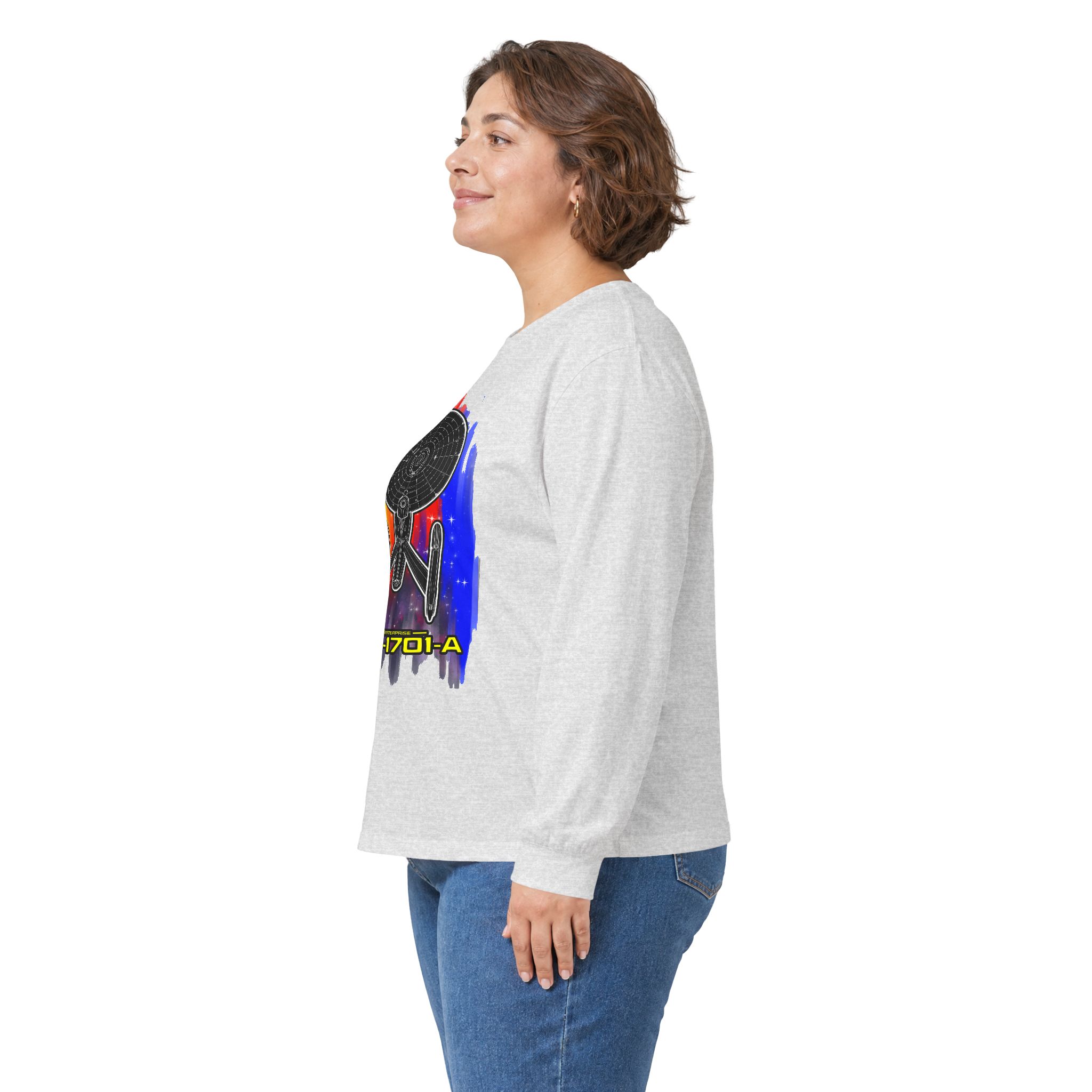 USS Enterprise NCC-1701-A Long-Sleeve T-Shirt | Star Trek Inspired Starship Graphic Shirt - Image 15