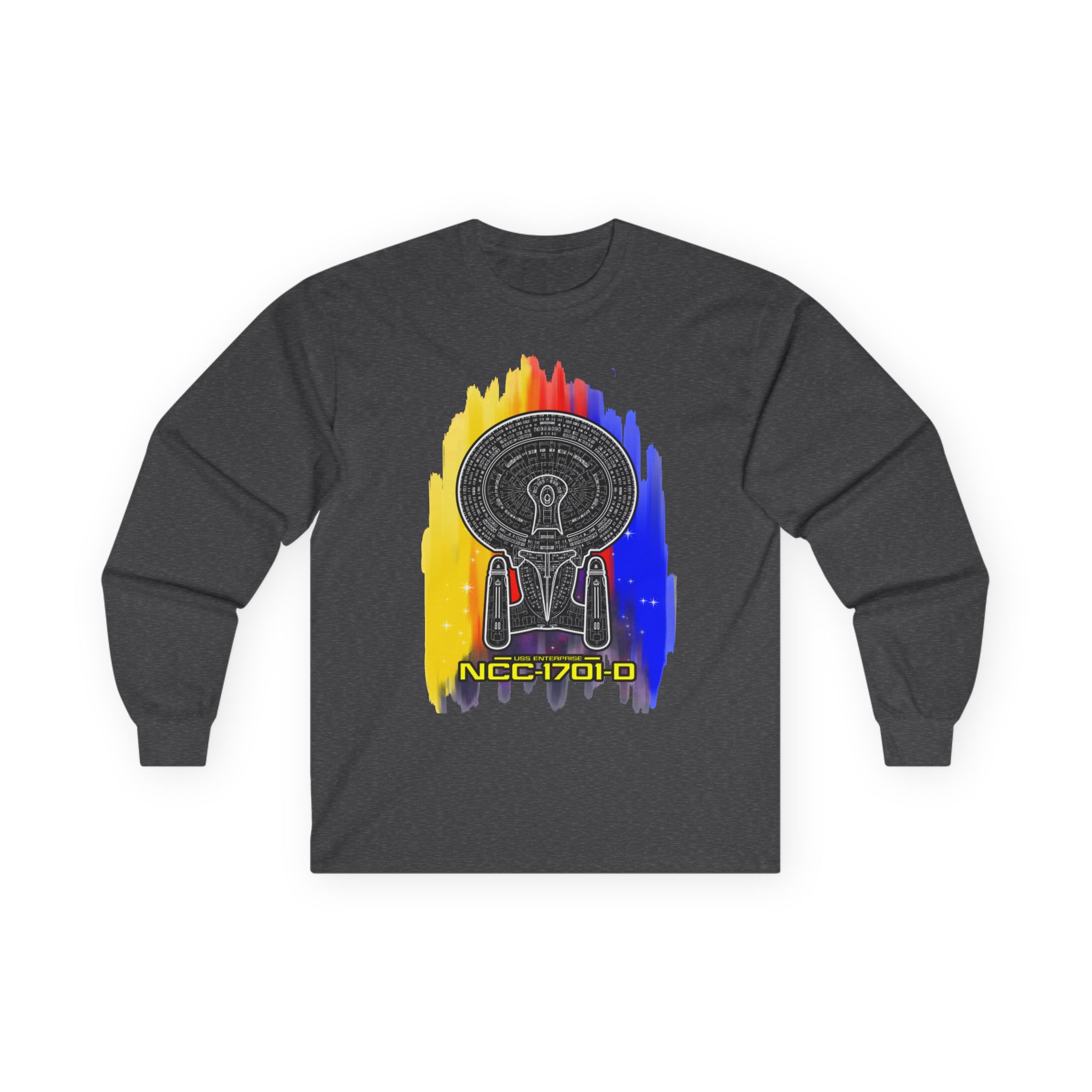 USS Enterprise NCC-1701-D Long-Sleeve T-Shirt | Star Trek: The Next Generation Inspired Starship Shirt - Image 26