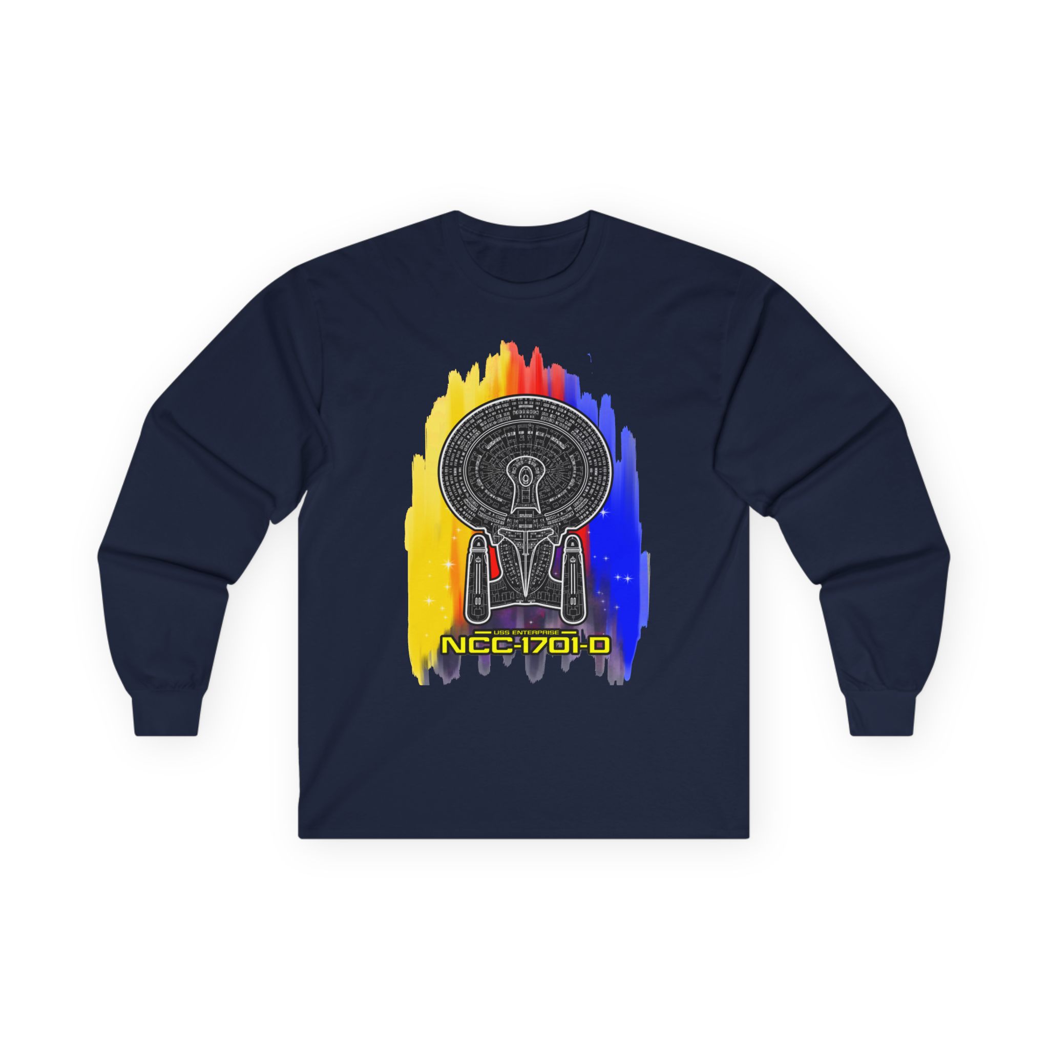 USS Enterprise NCC-1701-D Long-Sleeve T-Shirt | Star Trek: The Next Generation Inspired Starship Shirt - Image 65