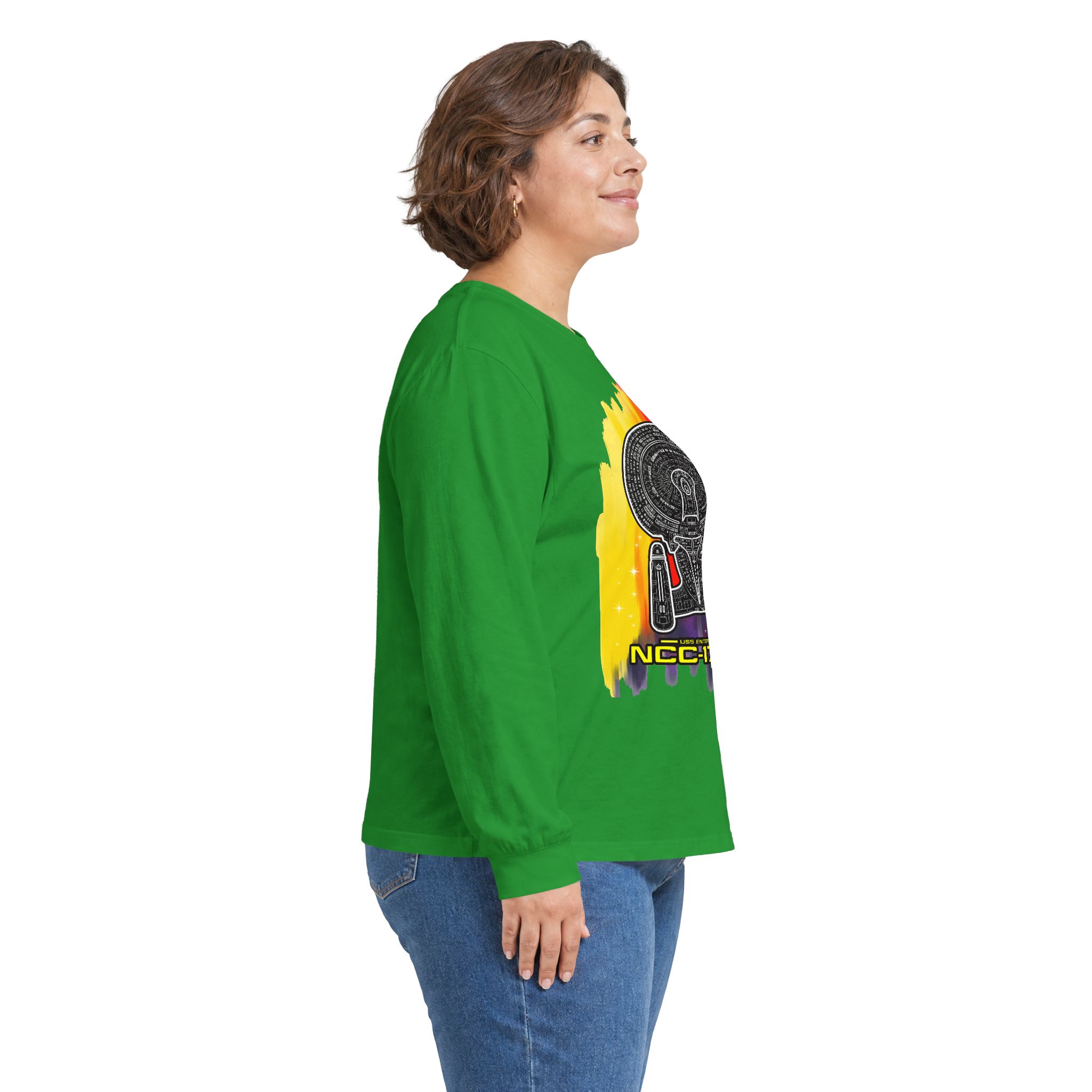 USS Enterprise NCC-1701-D Long-Sleeve T-Shirt | Star Trek: The Next Generation Inspired Starship Shirt - Image 54