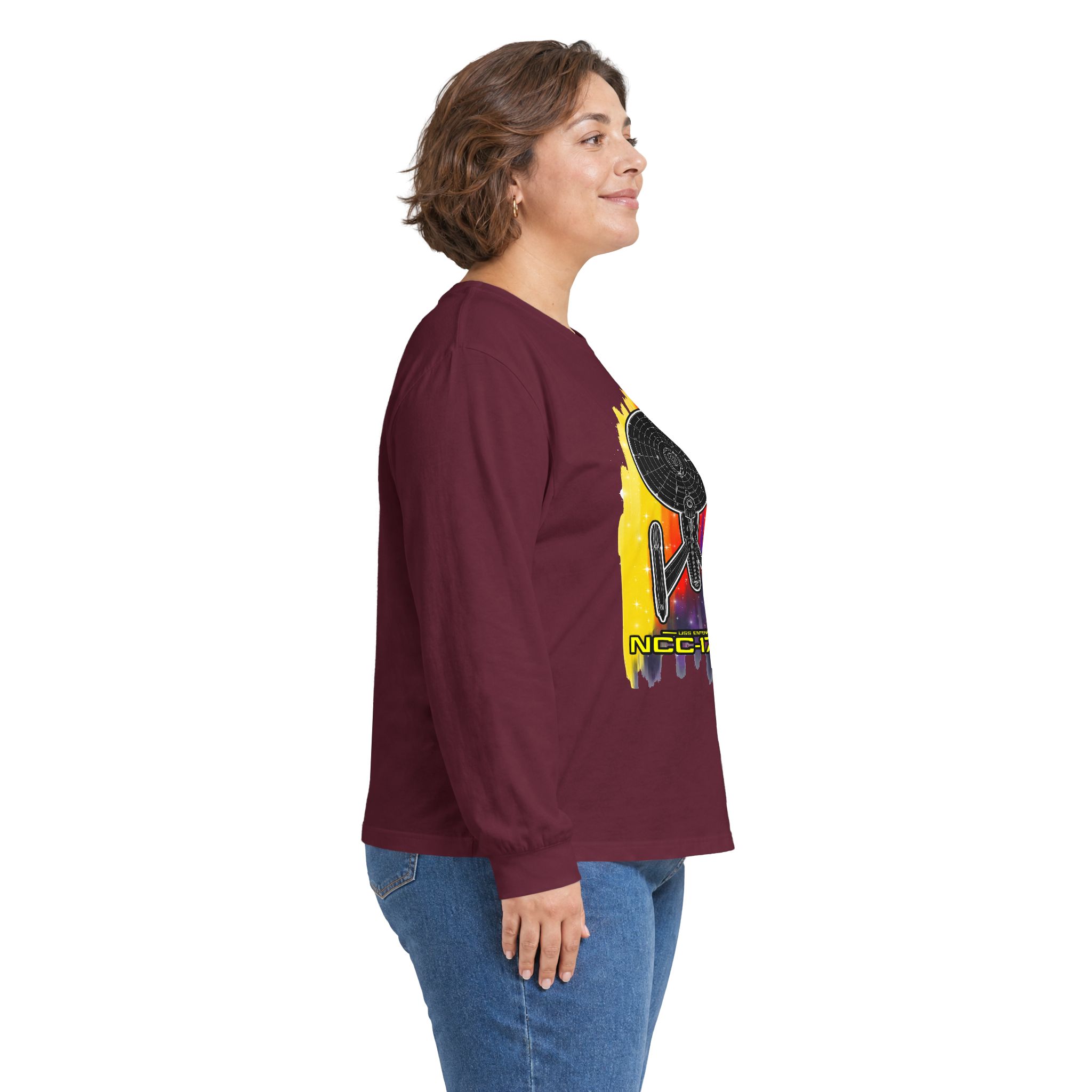 USS Enterprise NCC-1701-A Long-Sleeve T-Shirt | Star Trek Inspired Starship Graphic Shirt - Image 34