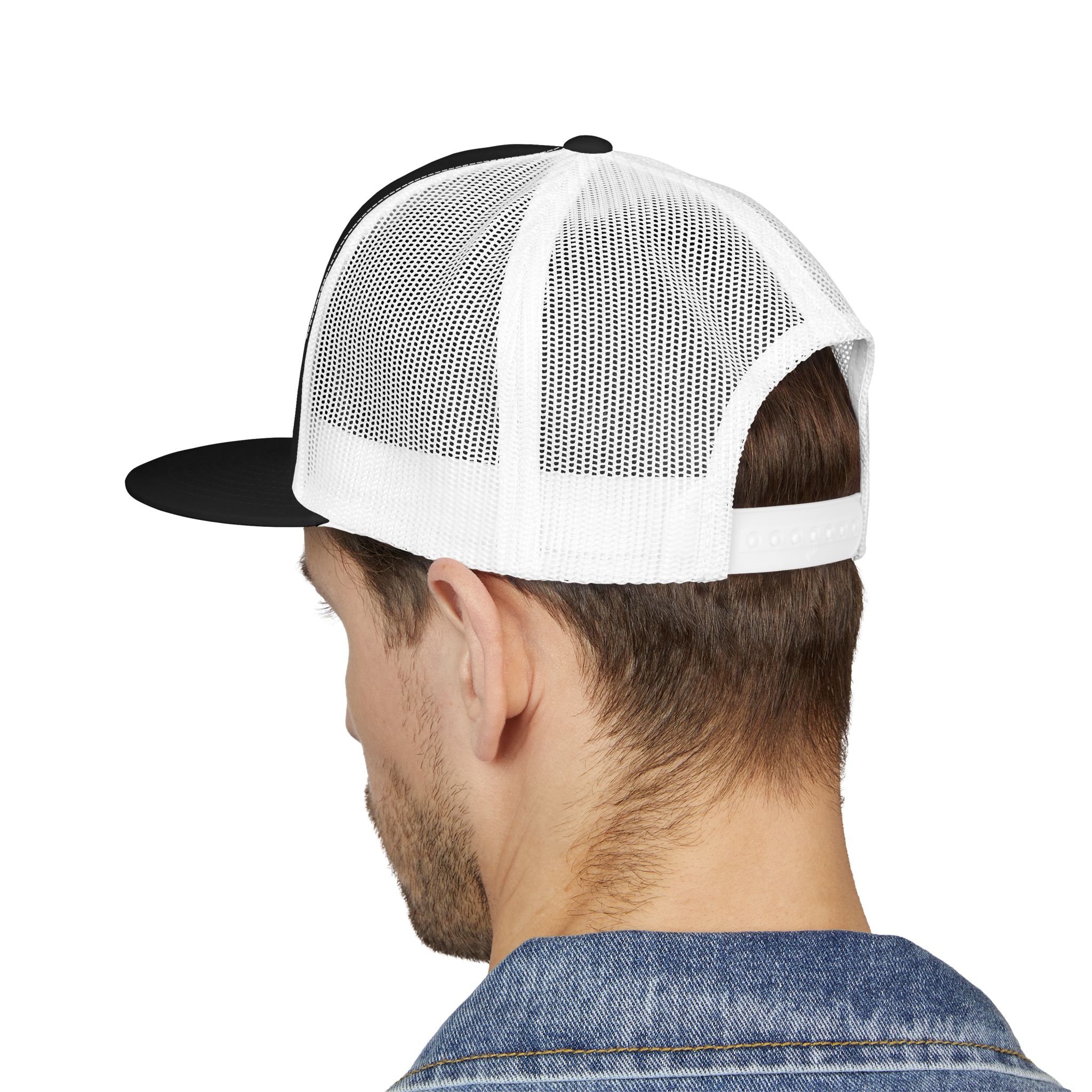 Dork Side of the Ring Trucker Snapback Hat | Wrestling Fan Flat Bill Cap - Image 28
