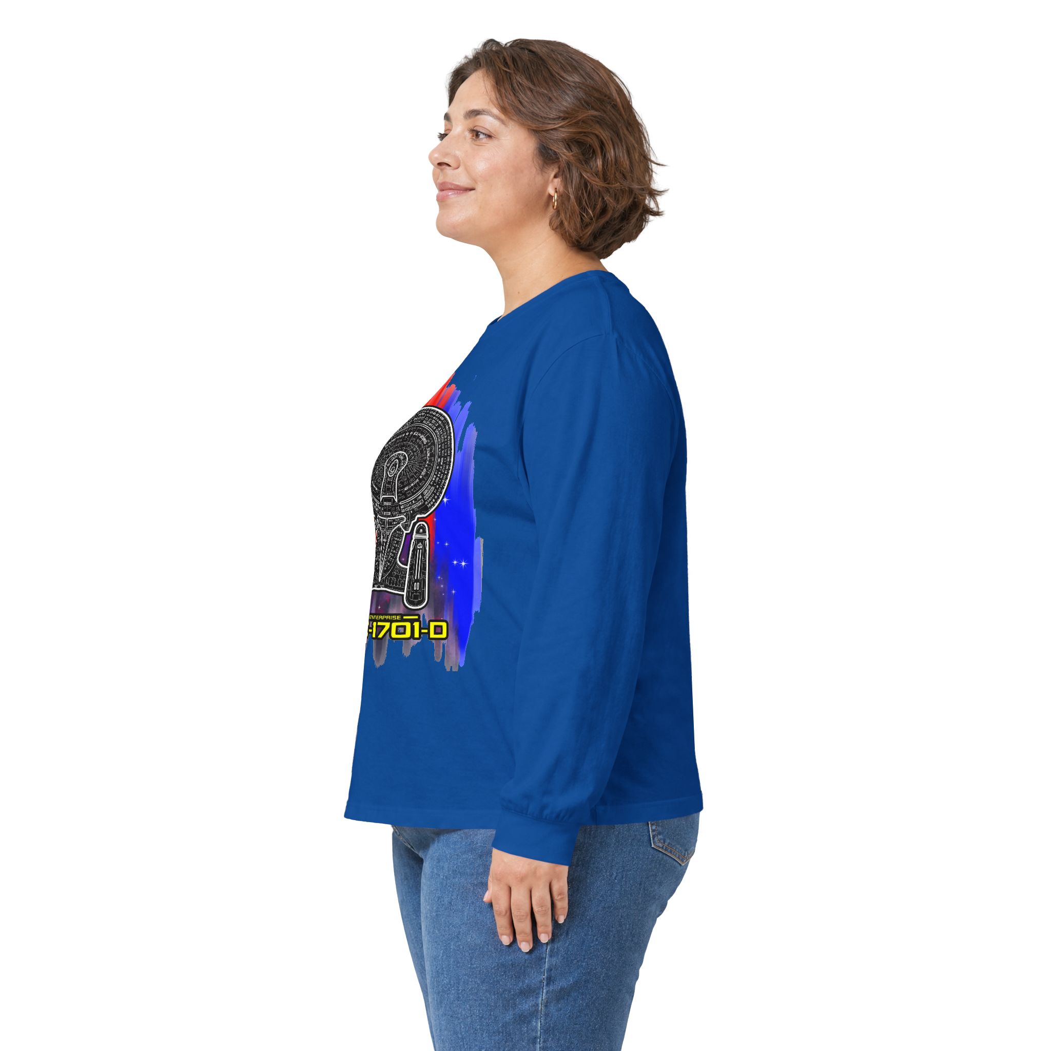USS Enterprise NCC-1701-D Long-Sleeve T-Shirt | Star Trek: The Next Generation Inspired Starship Shirt - Image 63