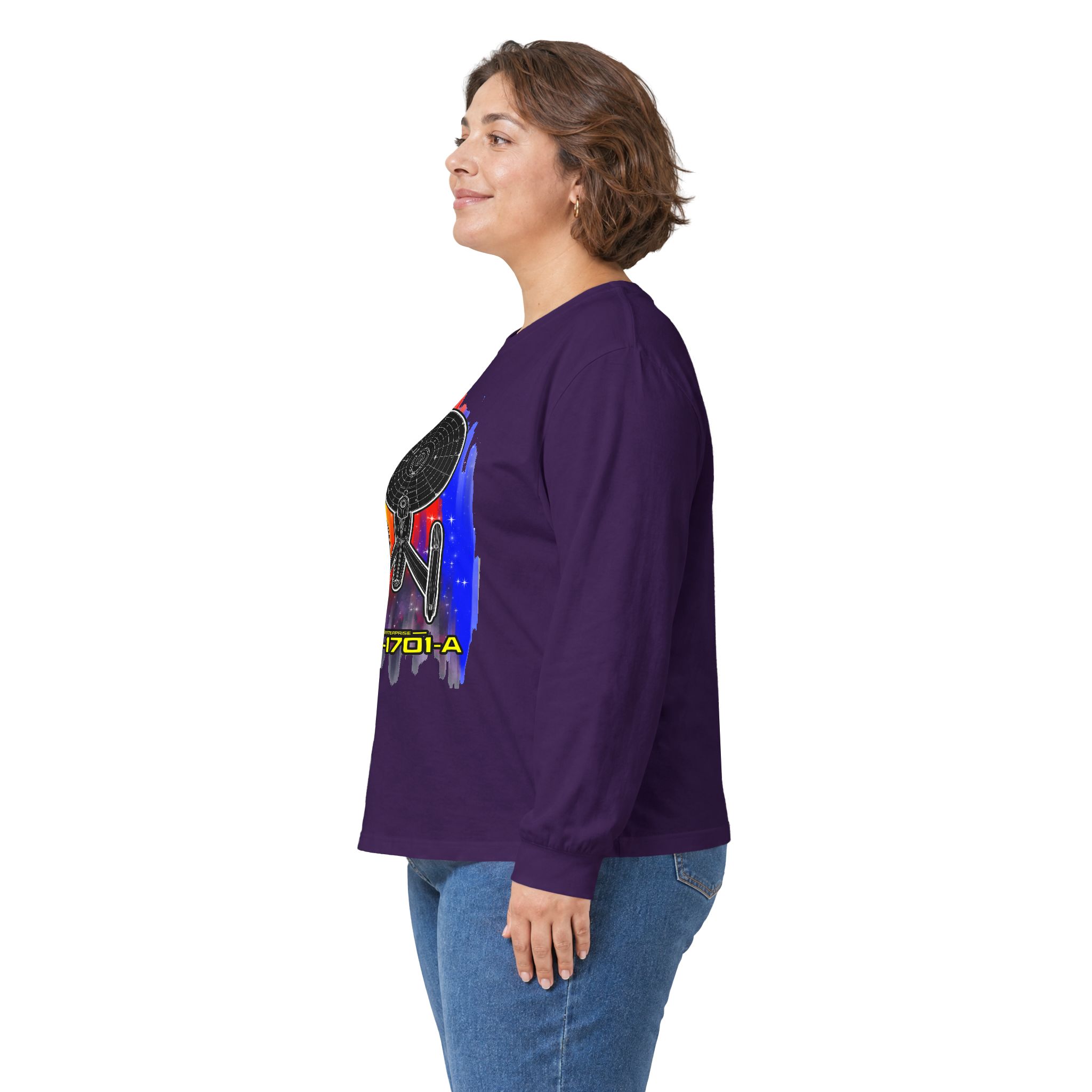 USS Enterprise NCC-1701-A Long-Sleeve T-Shirt | Star Trek Inspired Starship Graphic Shirt - Image 73