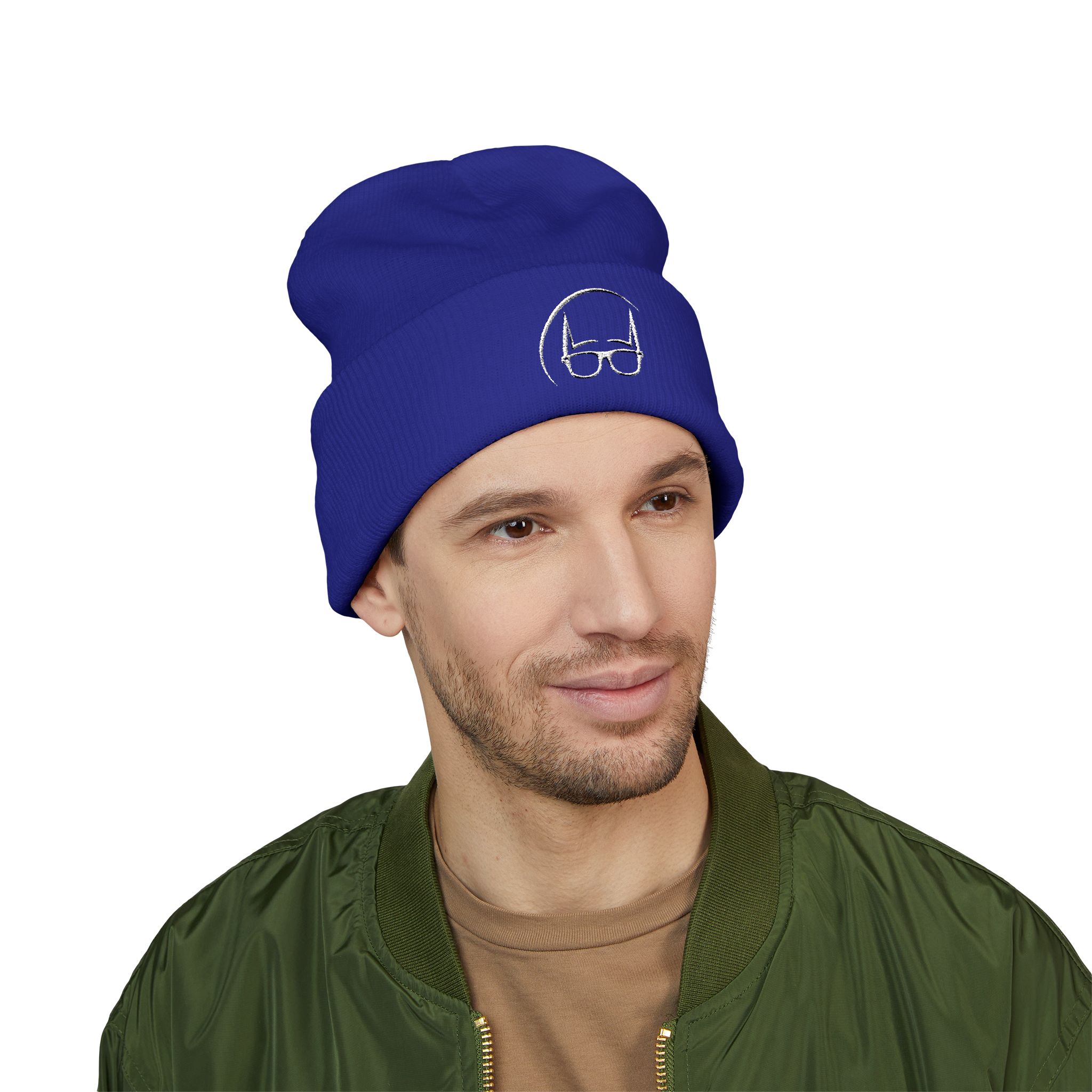 Dork Knight Designs Logo Icon Embroidered Cuffed Beanie - Image 35