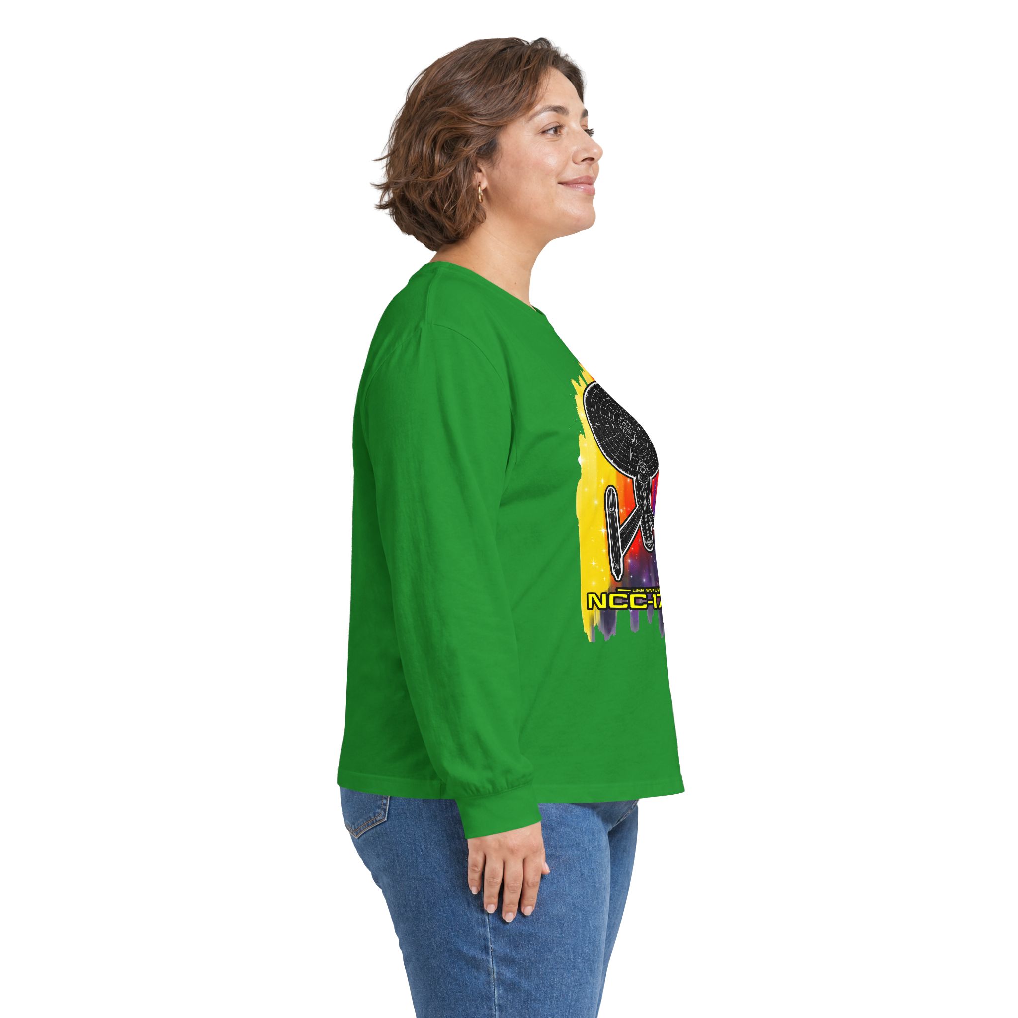 USS Enterprise NCC-1701-A Long-Sleeve T-Shirt | Star Trek Inspired Starship Graphic Shirt - Image 49
