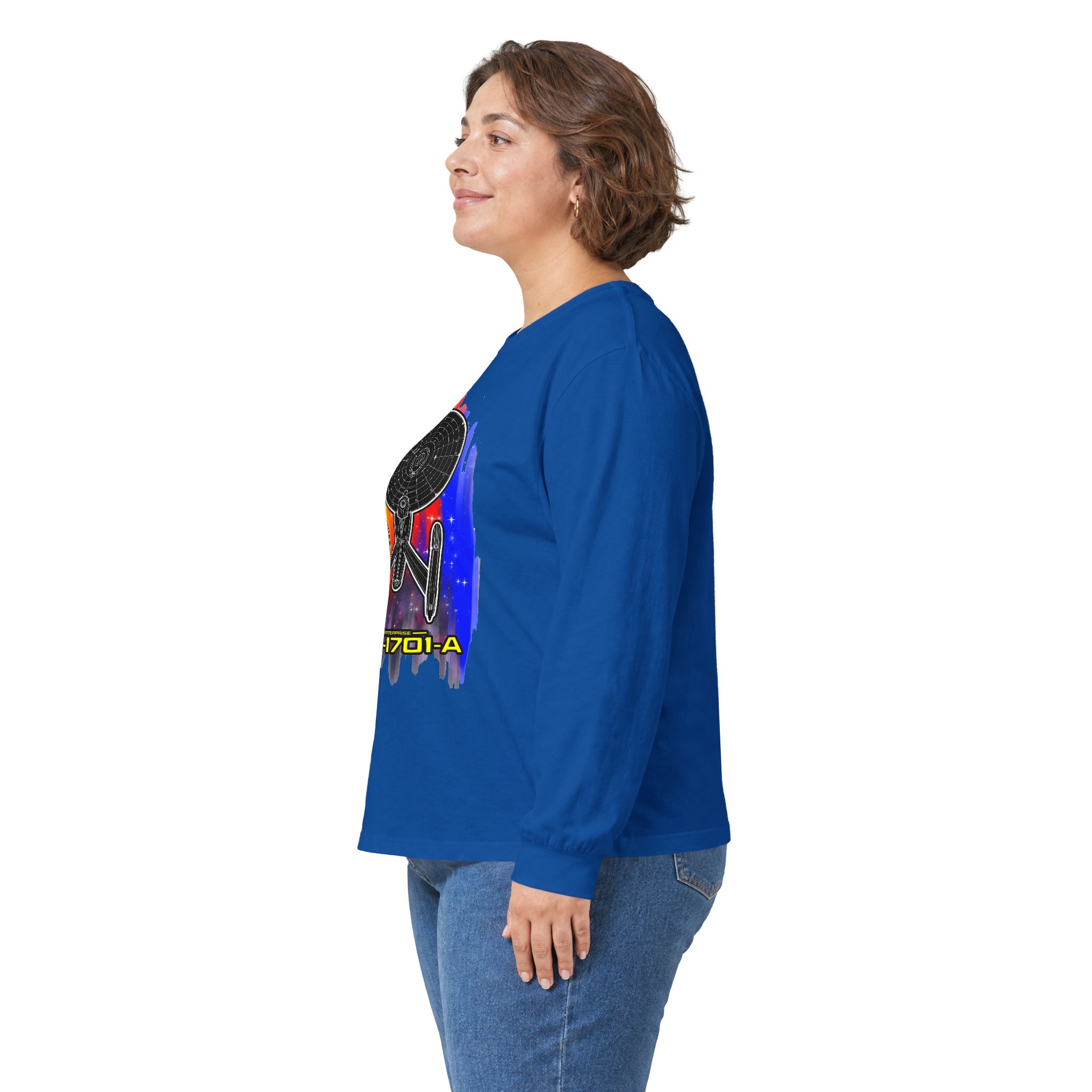 USS Enterprise NCC-1701-A Long-Sleeve T-Shirt | Star Trek Inspired Starship Graphic Shirt - Image 63