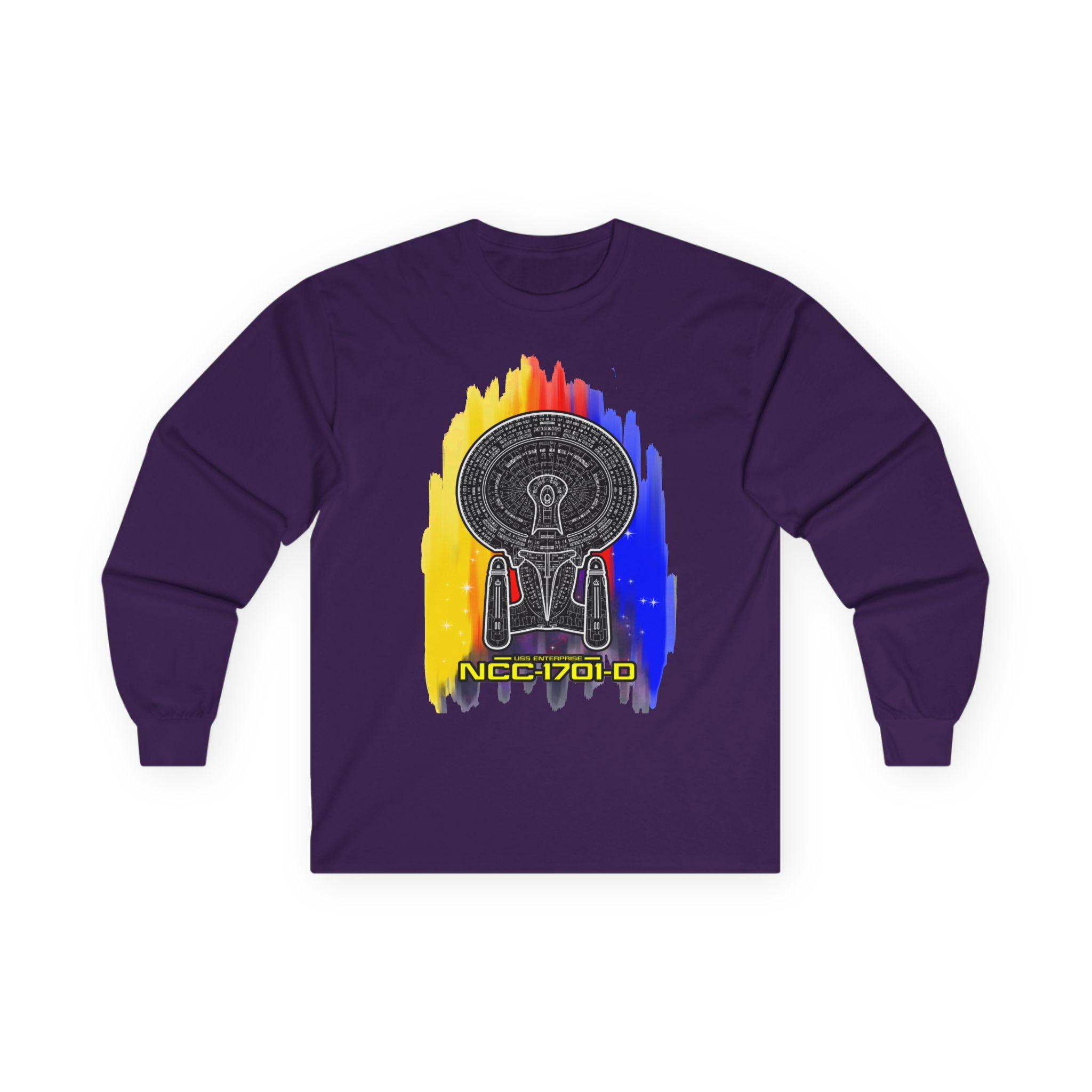 USS Enterprise NCC-1701-D Long-Sleeve T-Shirt | Star Trek: The Next Generation Inspired Starship Shirt - Image 70