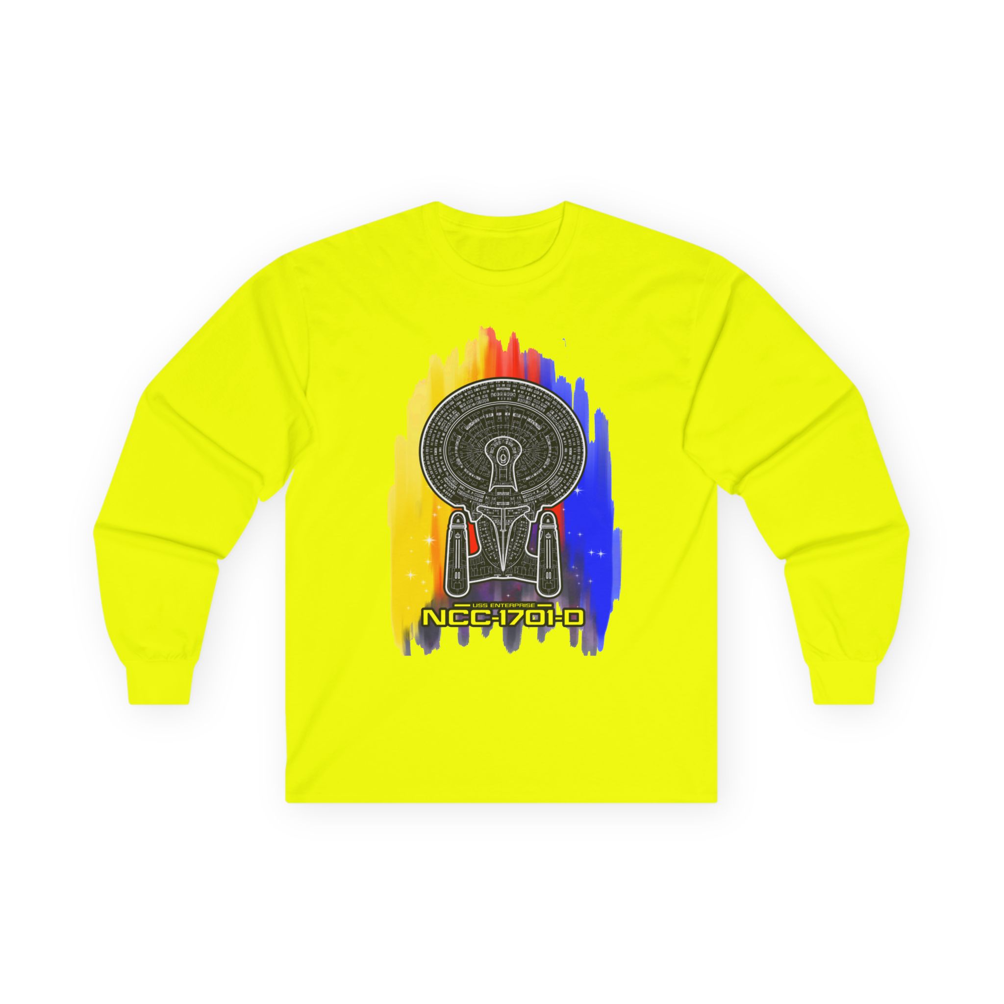USS Enterprise NCC-1701-D Long-Sleeve T-Shirt | Star Trek: The Next Generation Inspired Starship Shirt - Image 45